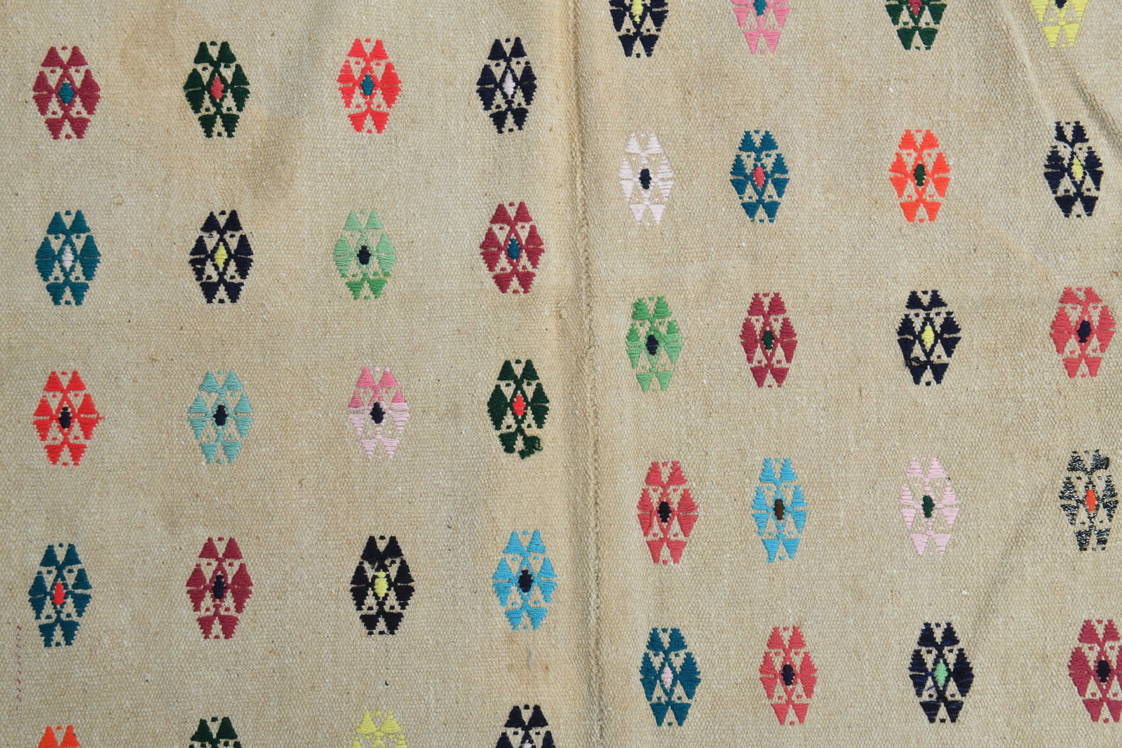 6'4x8'5 ft, FLOWERS TURKISH KILIM - 9