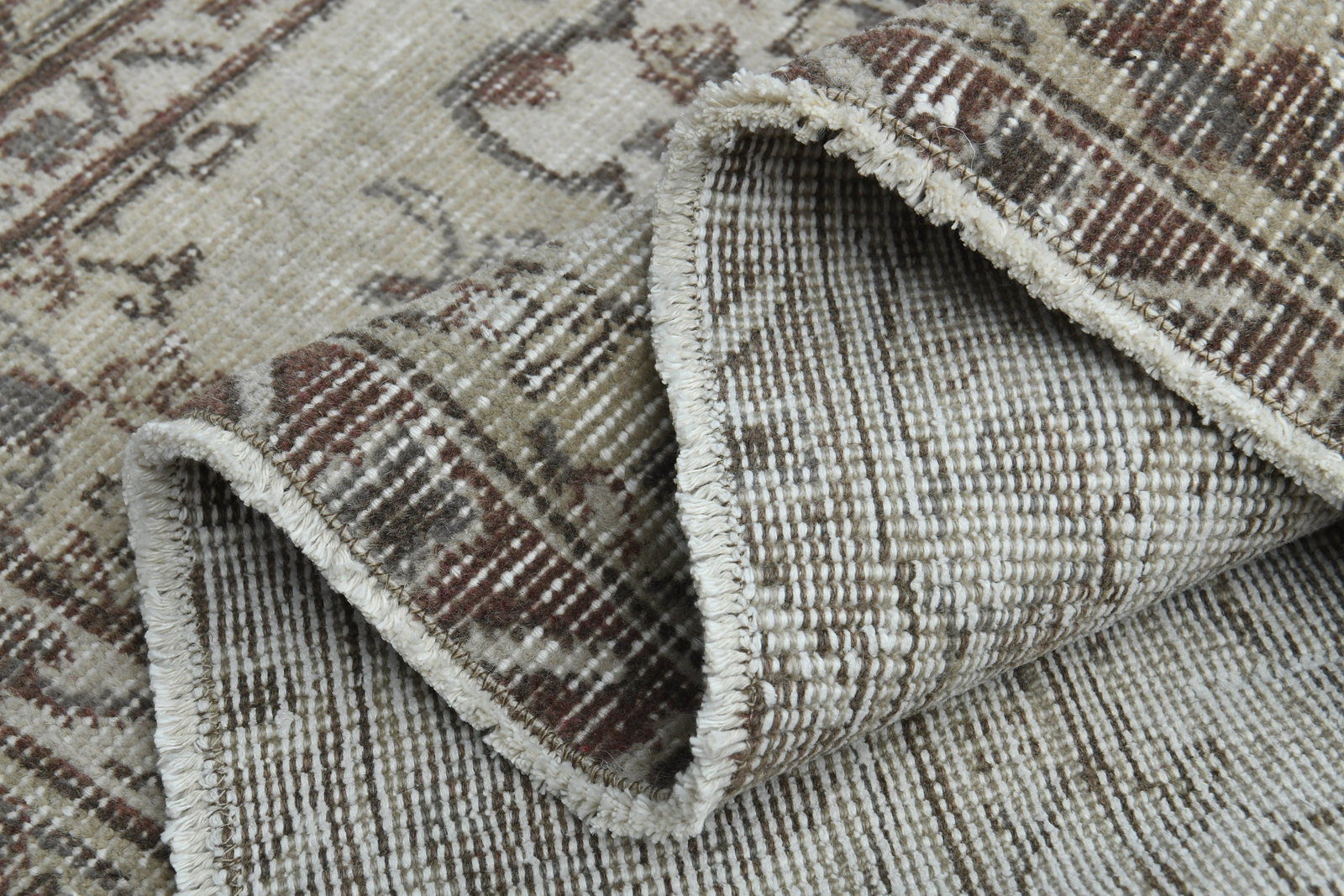 5'5x8'9 ft, BROWN BEIGE RUG - 9