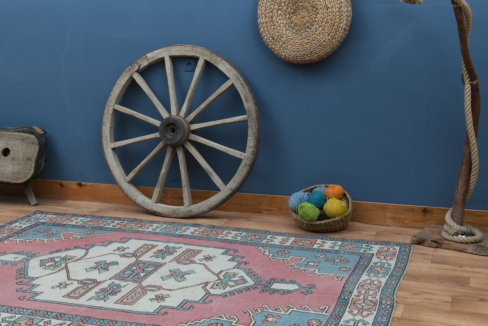 6'1x8'7 ft, PINK TURKISH ANTIQUE - 3