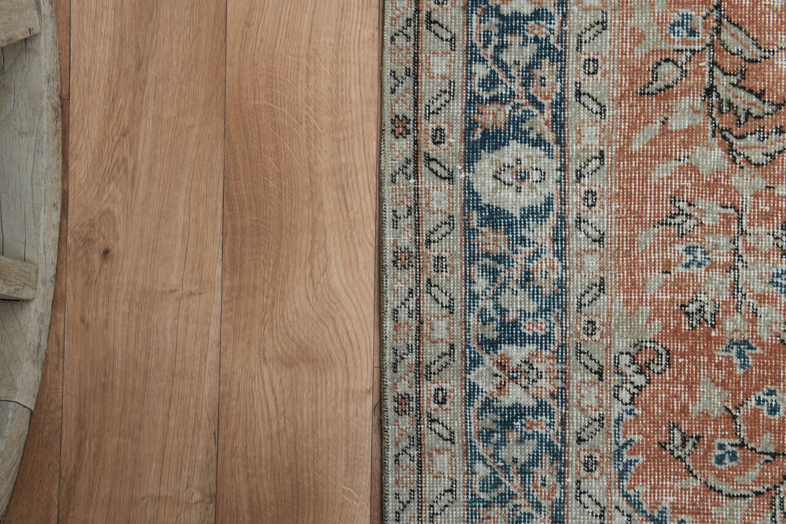 5'2x8'9 ft, ORANGE NAVY BLUE Rug - 5