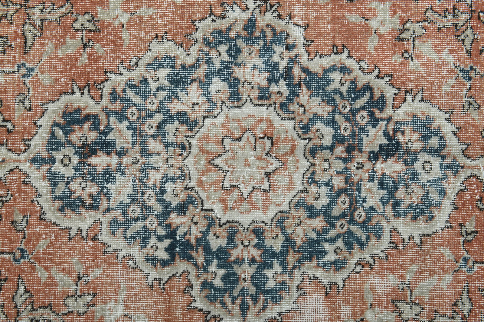 5'2x8'9 ft, ORANGE NAVY BLUE Rug - 8