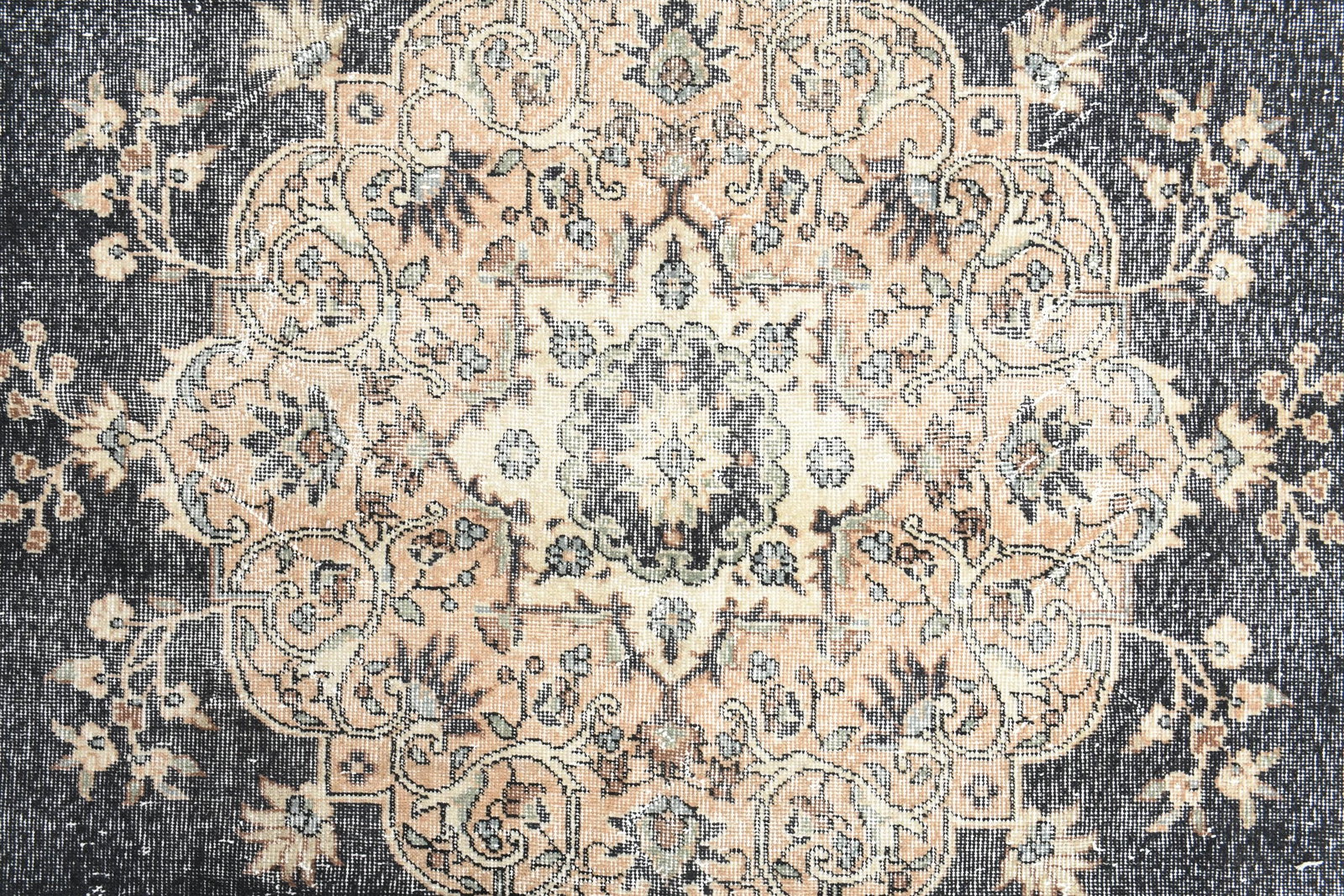 6'6x10'9 ft, BLUE VINTAGE RUG - 3