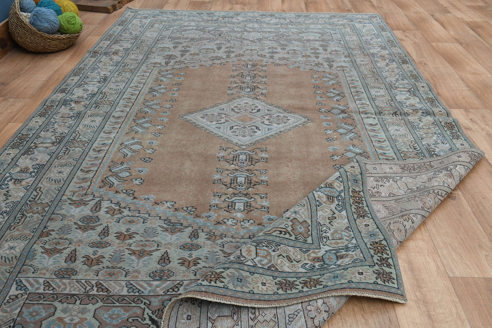 5'7x9'2 ft, ORANGE BROWN DeCOR - 4