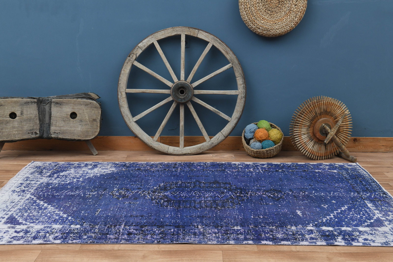 6x9'4 ft, OUSHAK VINTAGE RUG - 9