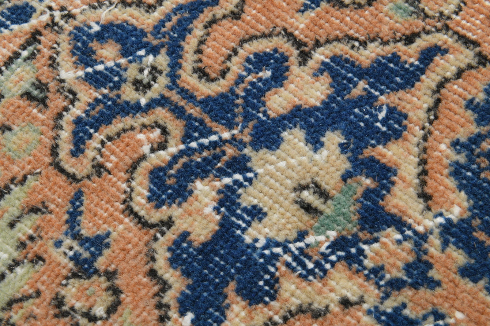 6'8x10'3 ft, ORANGE BLUE RUG - 5