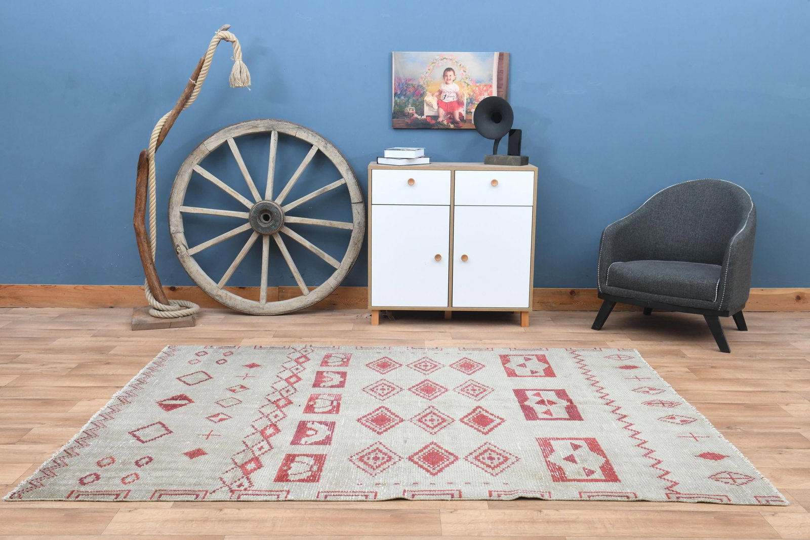 5'9x8, FADED BOHO RUG - 5