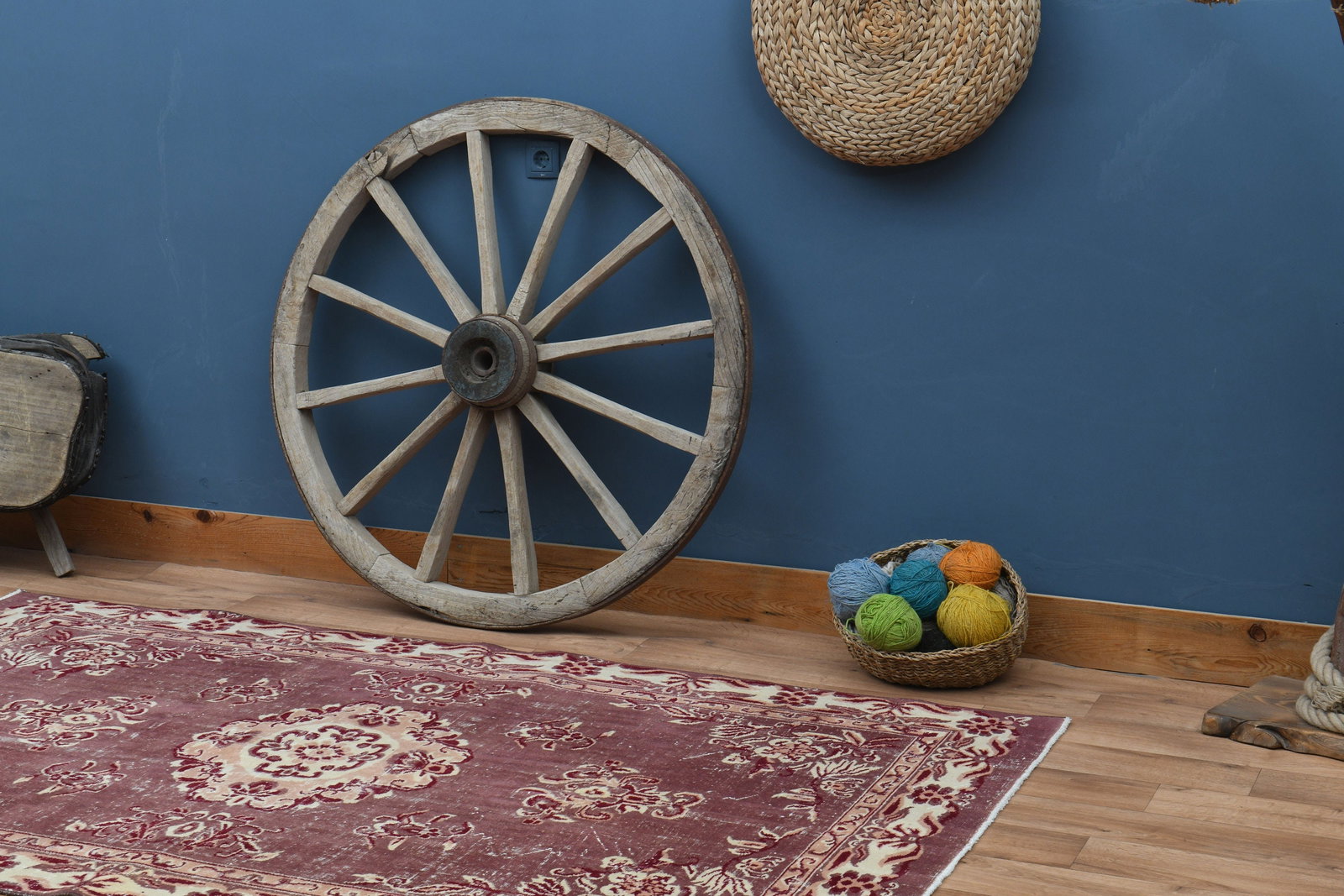 5'1x8'1 ft, PINK OUSHAK RUG - 4
