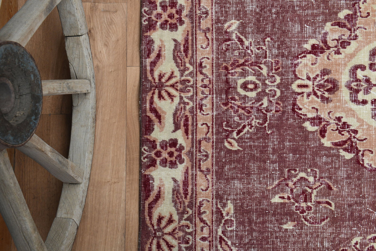 5'1x8'1 ft, PINK OUSHAK RUG - 6