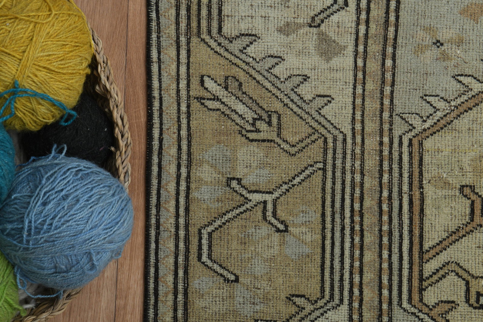5'1x7'5 ft, GEOMETR?C, OUSHAK RUG - 5