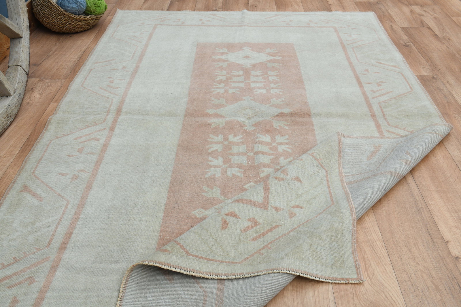 5x7'8 ft, OUSHAK RUG, Wool - 3
