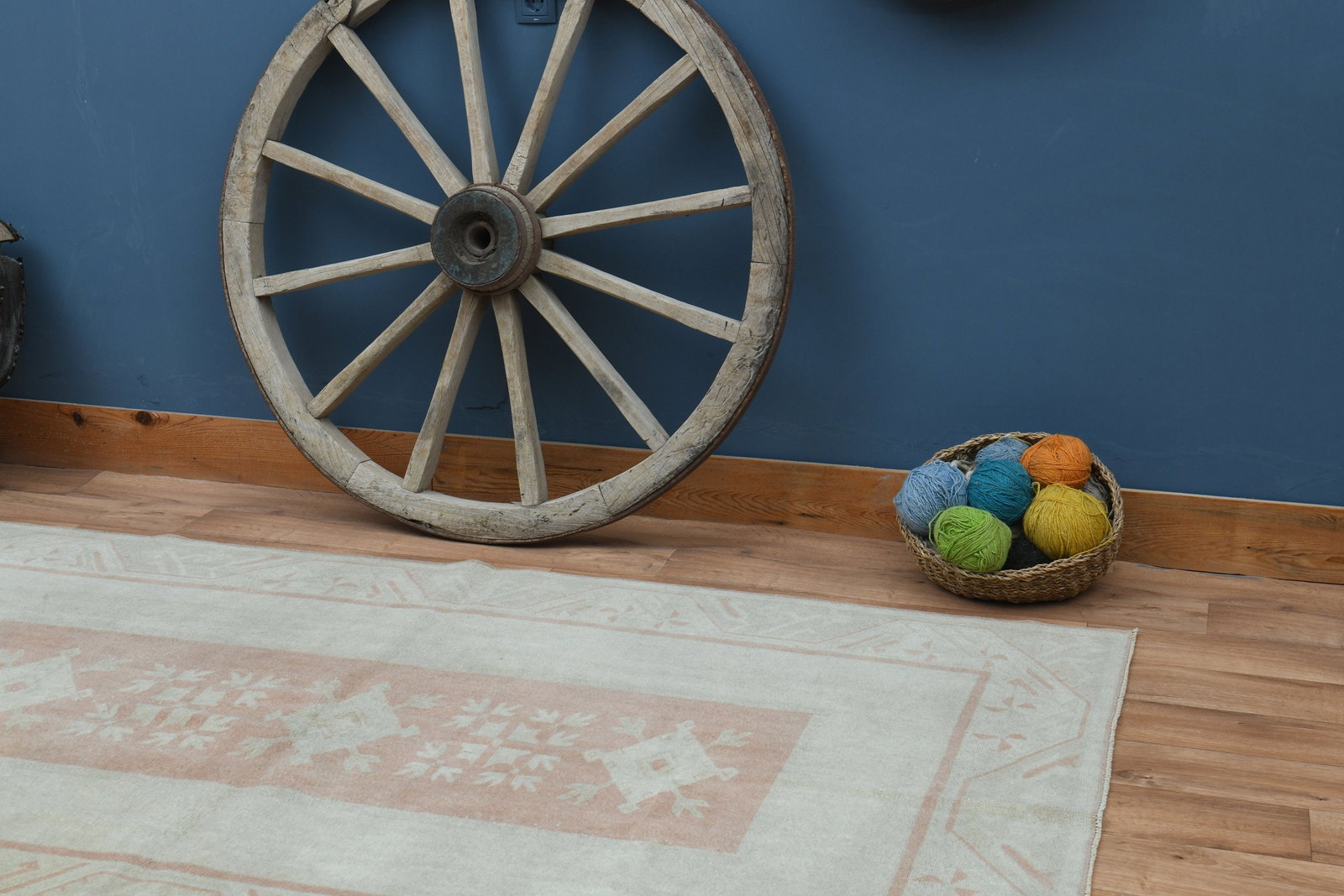 5x7'8 ft, OUSHAK RUG, Wool - 4