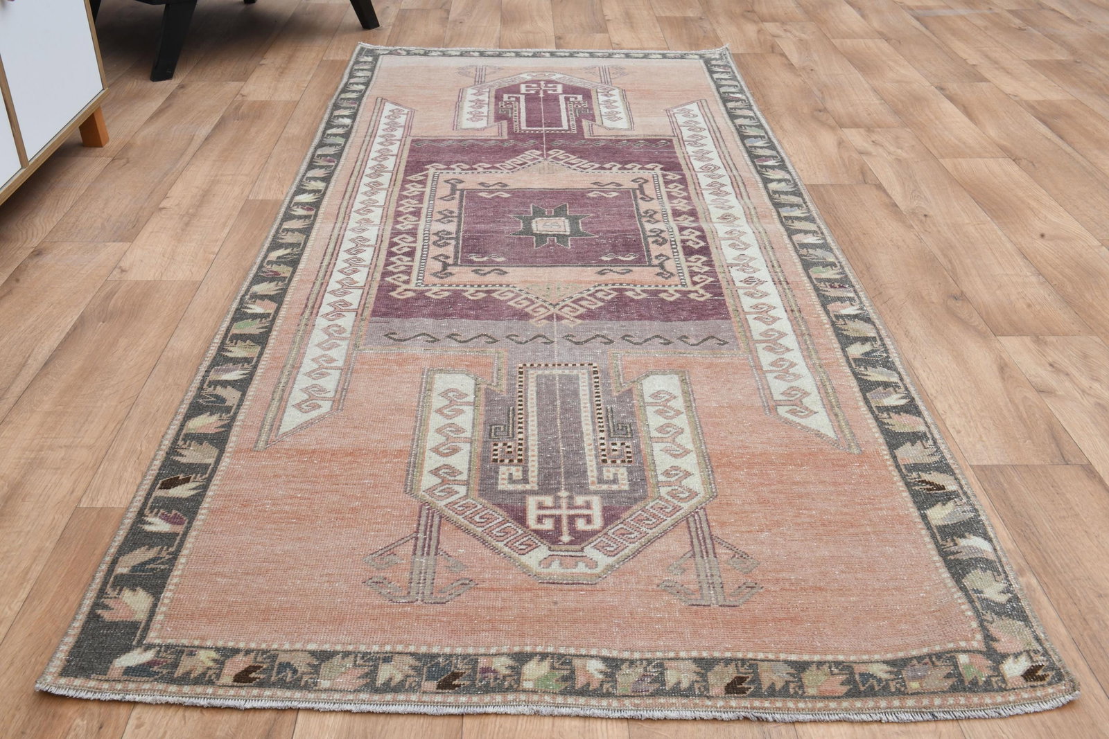 3'5x7'9 ft, PURPLE TURKISH RUG - 3