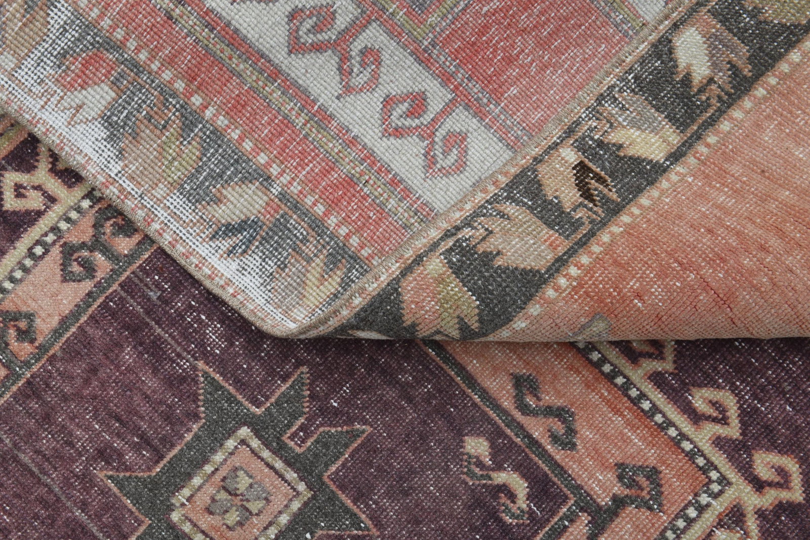 3'5x7'9 ft, PURPLE TURKISH RUG - 4