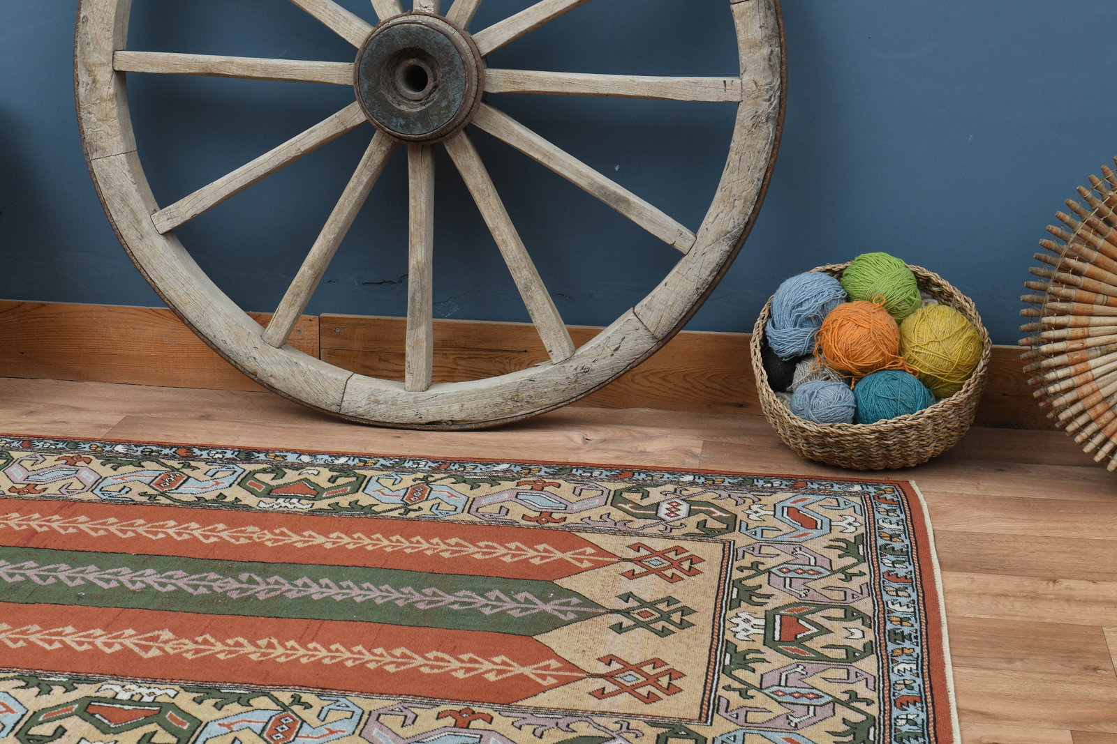 4x6'1 ft, TURKISH VINTAGE RUG - 6