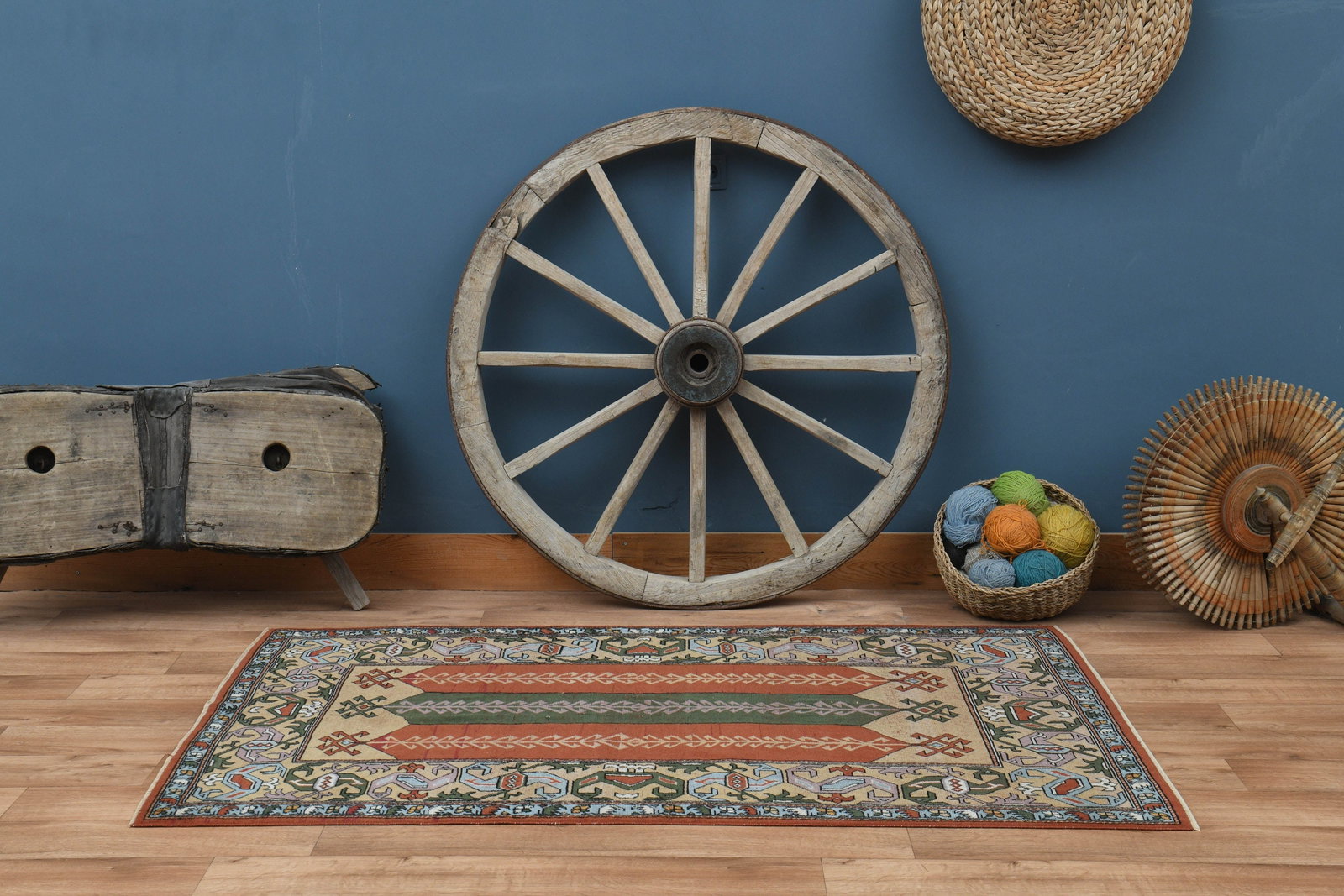 4x6'1 ft, TURKISH VINTAGE RUG - 7