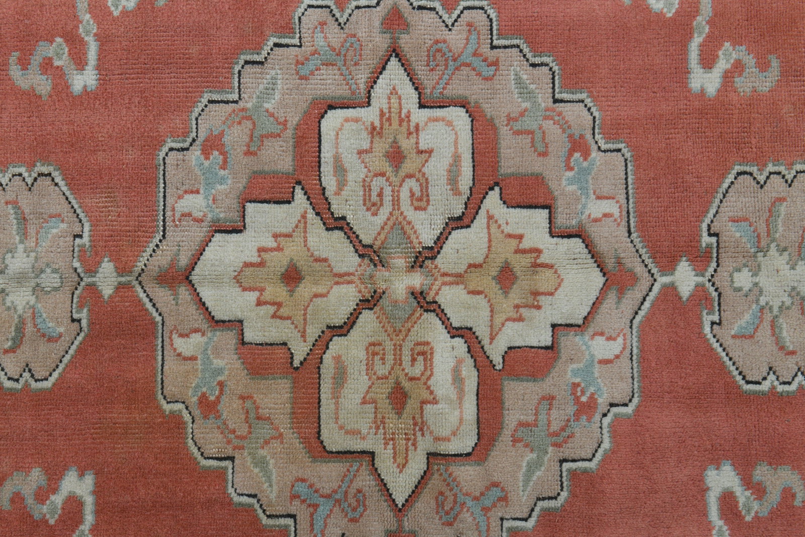 4'7x6'4 ft, ORANGE ORIENTAL RUG - 9