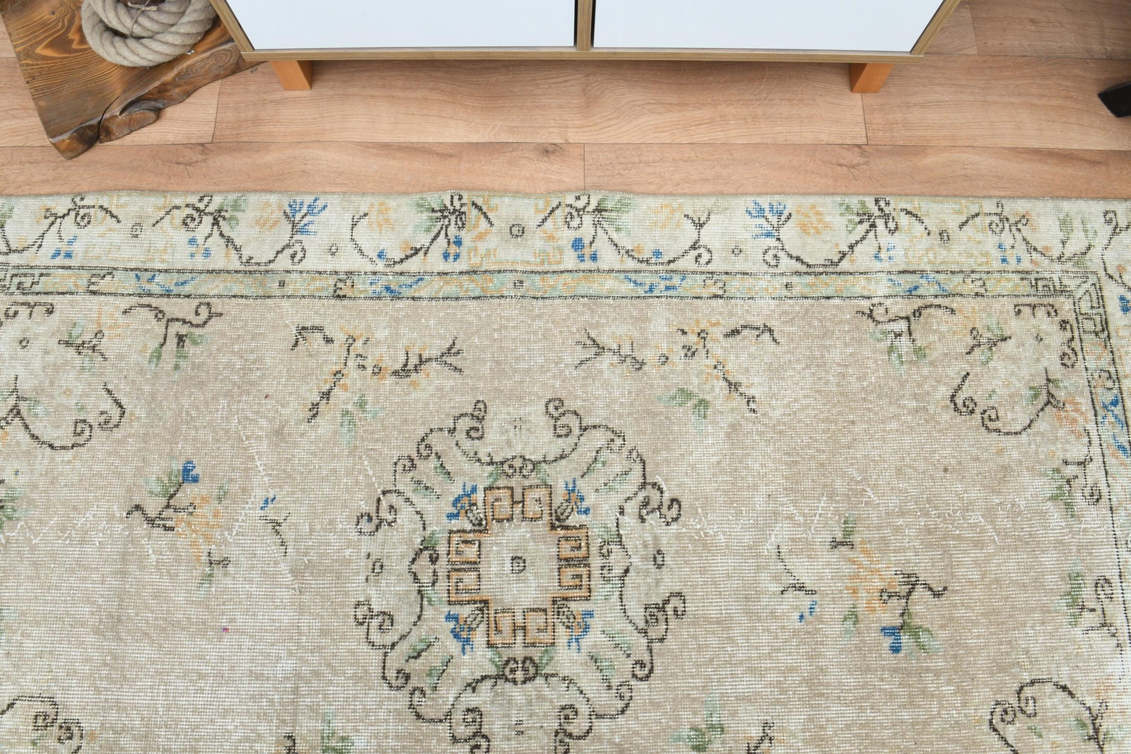 3.6x6.4 ft, COLORFUL TURKISH RUG - 2