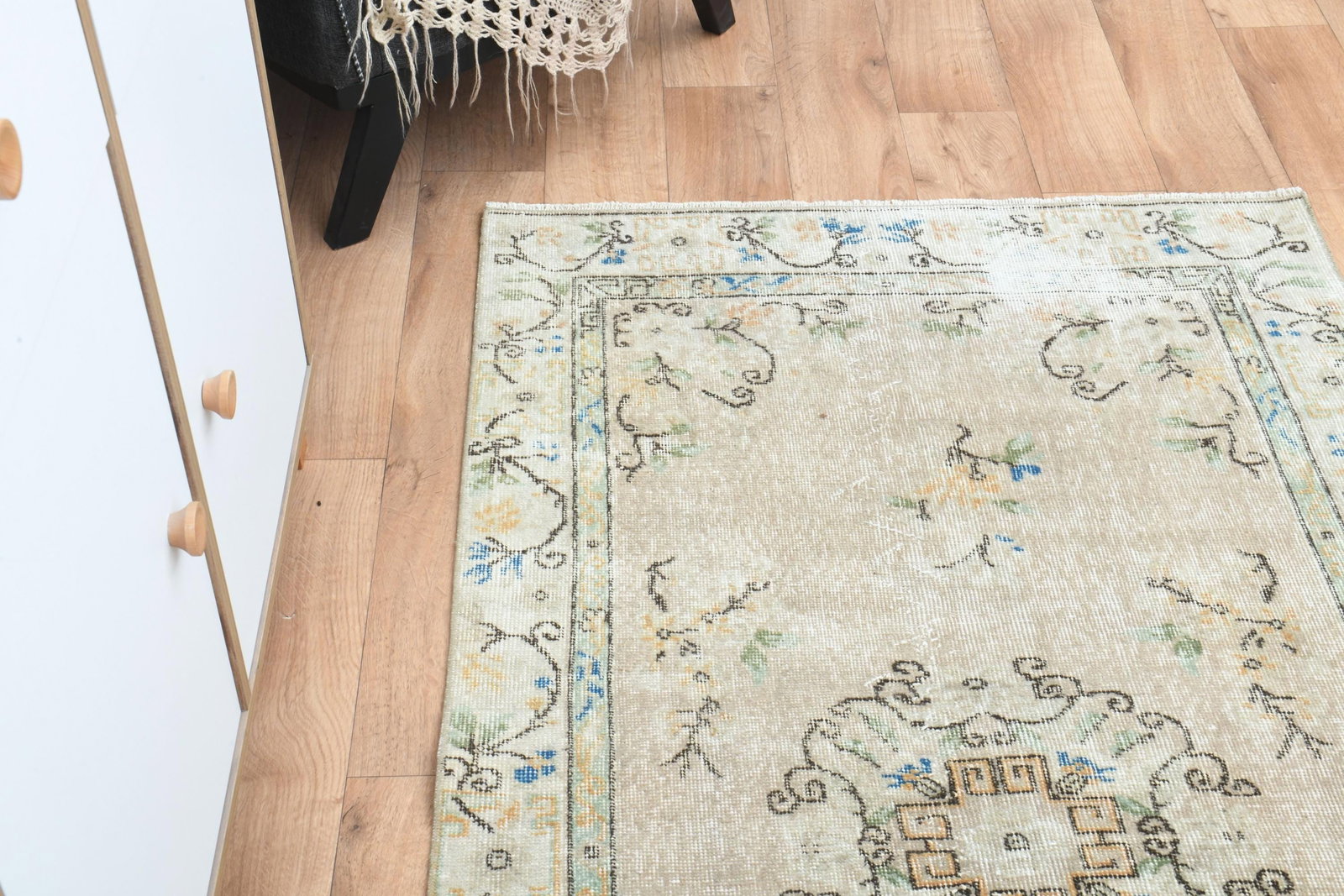 3.6x6.4 ft, COLORFUL TURKISH RUG - 6