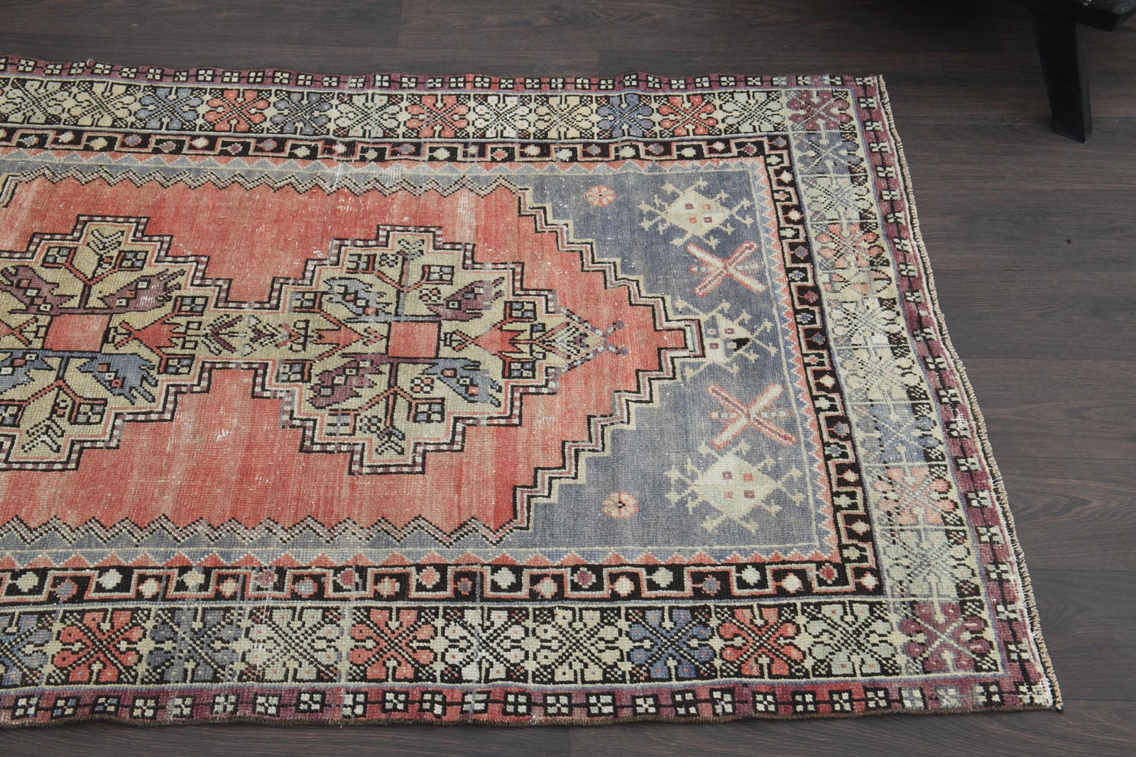 3'7x6'2 ft, Bohemian Tribal Rug - 4