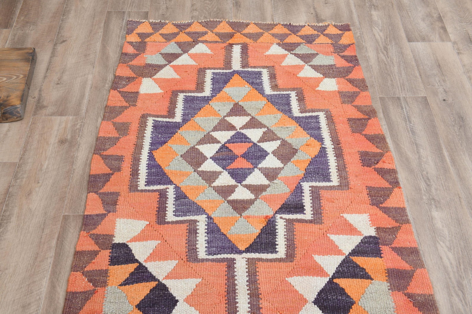 3'8x5'9 ft, ORANGE AREA RUG - 3