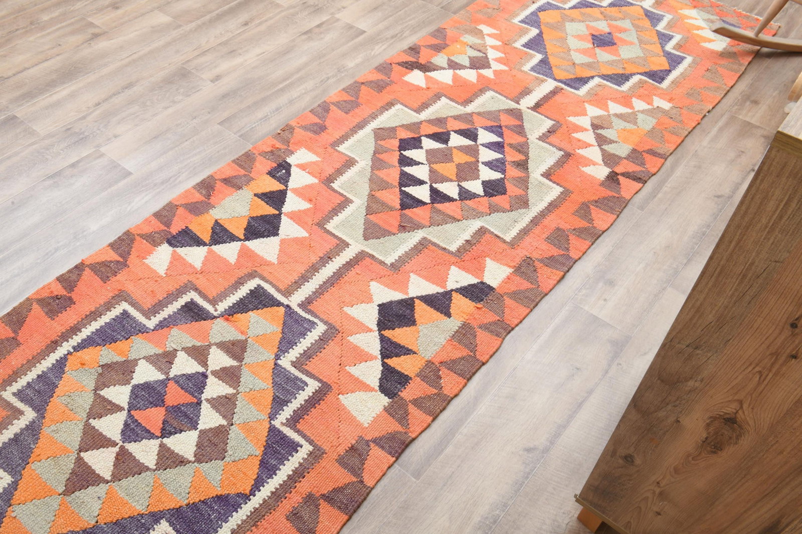 3'8x5'9 ft, ORANGE AREA RUG - 6