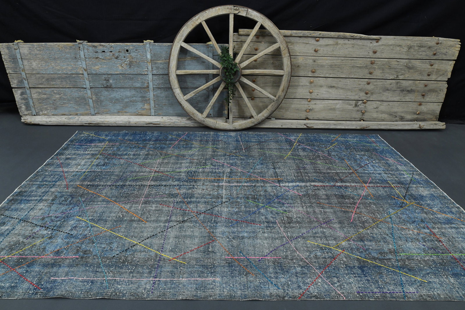 6.5x10.2 VINTAGE TURKISH RUG - 2