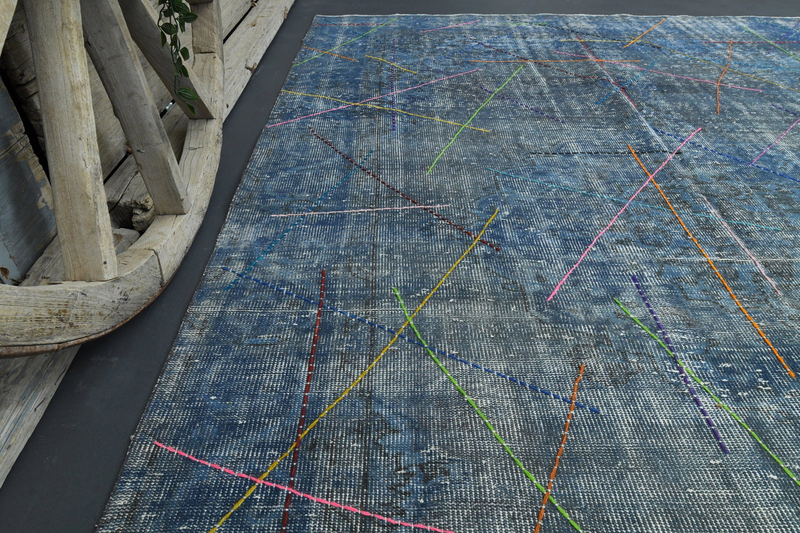 6.5x10.2 VINTAGE TURKISH RUG - 4