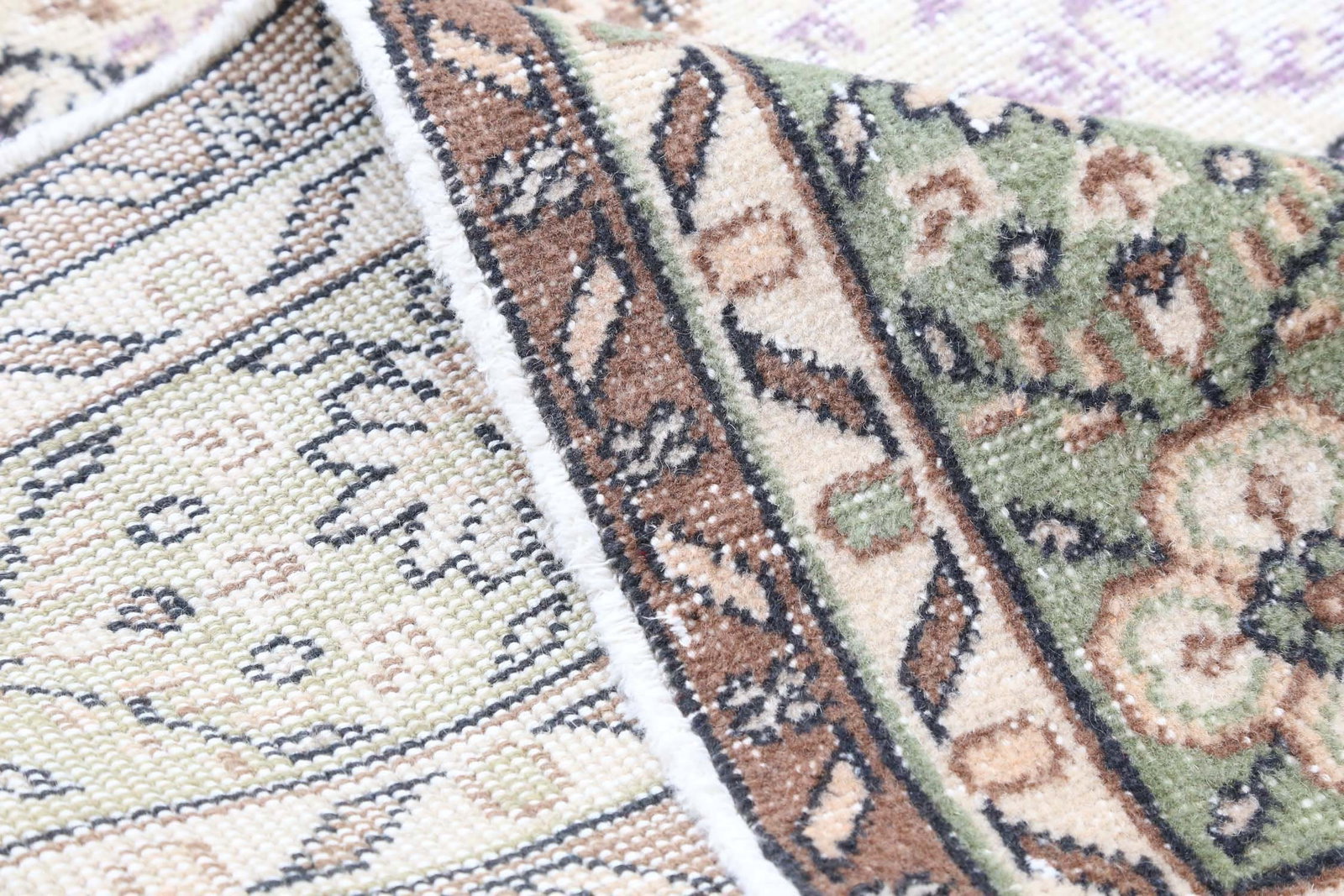 7x10.4, Turkish Medallion, Vintage Oushak Rug - 9