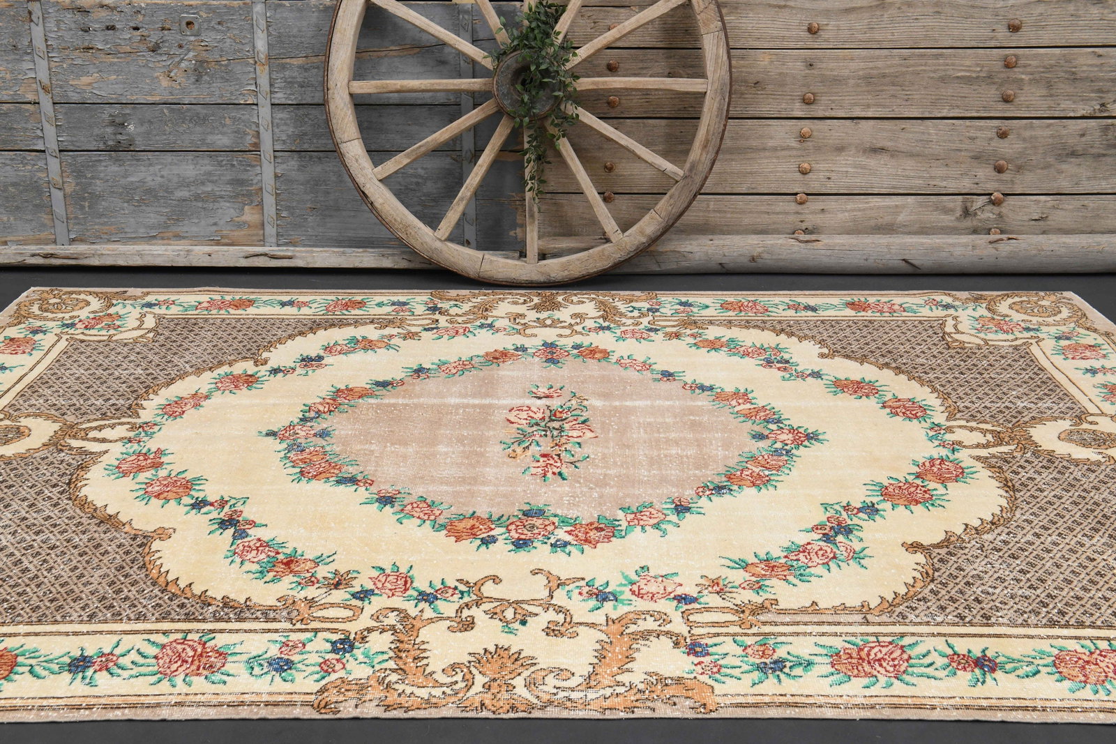 6'9x10'1 FLORAL ANTIQUE DeCOR - 2