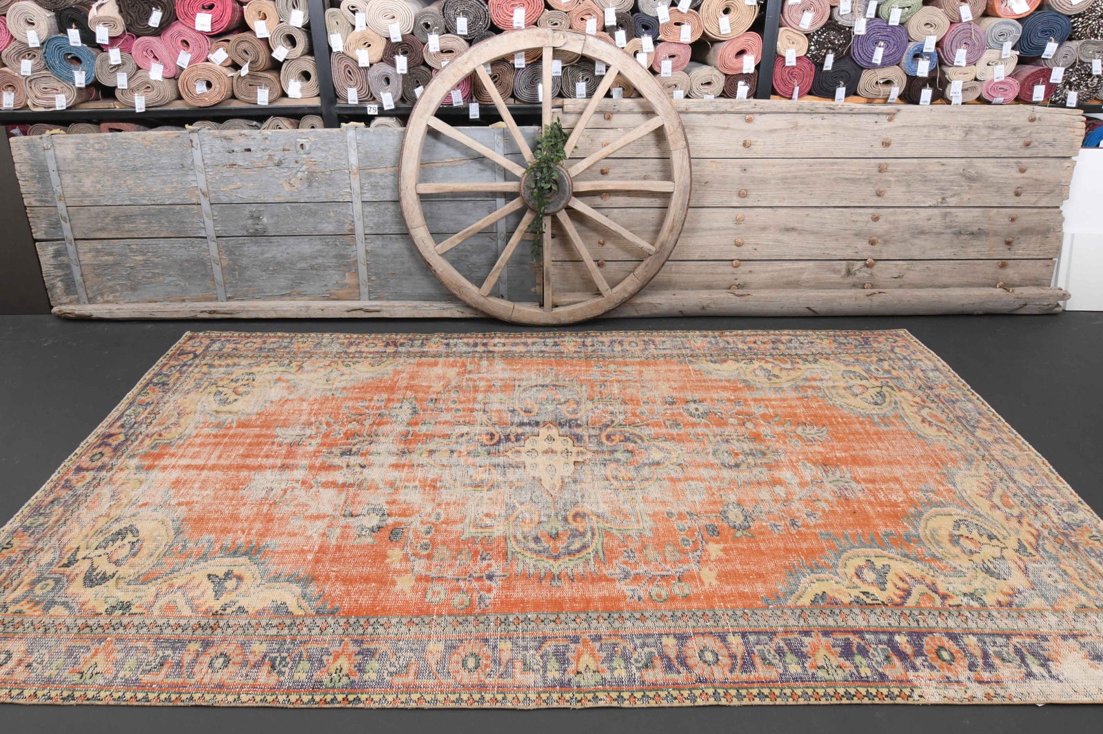 6x10 RUG Brunt Orange Area Rug - 2