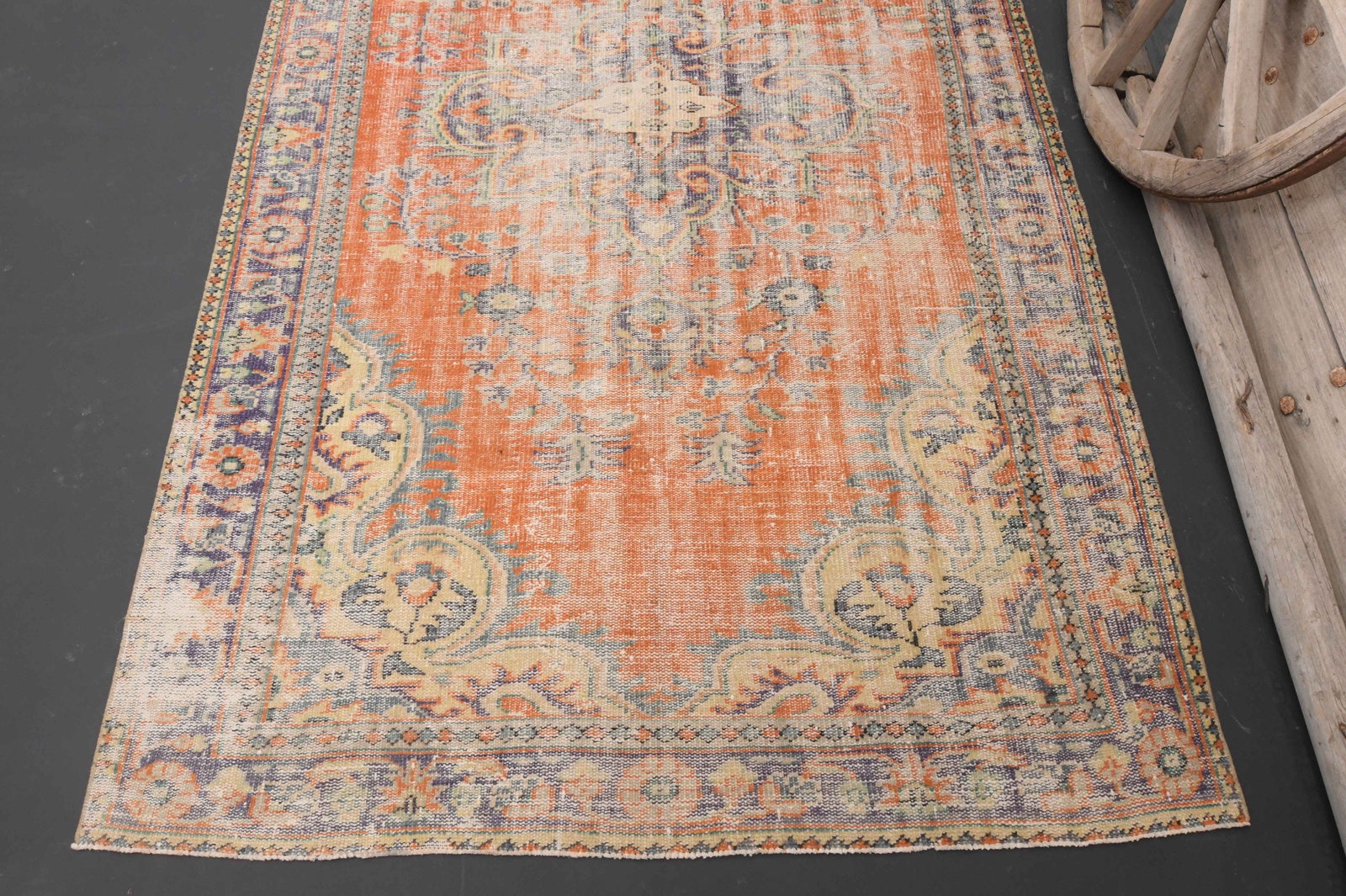 6x10 RUG Brunt Orange Area Rug - 7