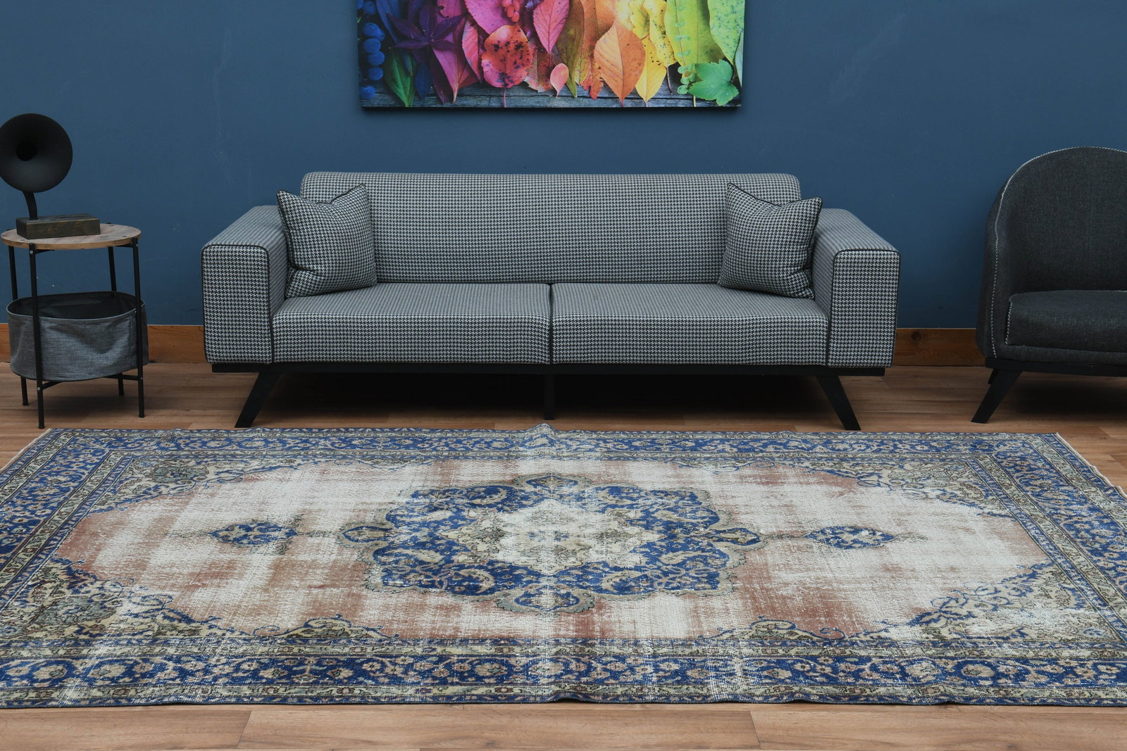 6'7x10'7 ft, PINK VINTAGE RUG - 6