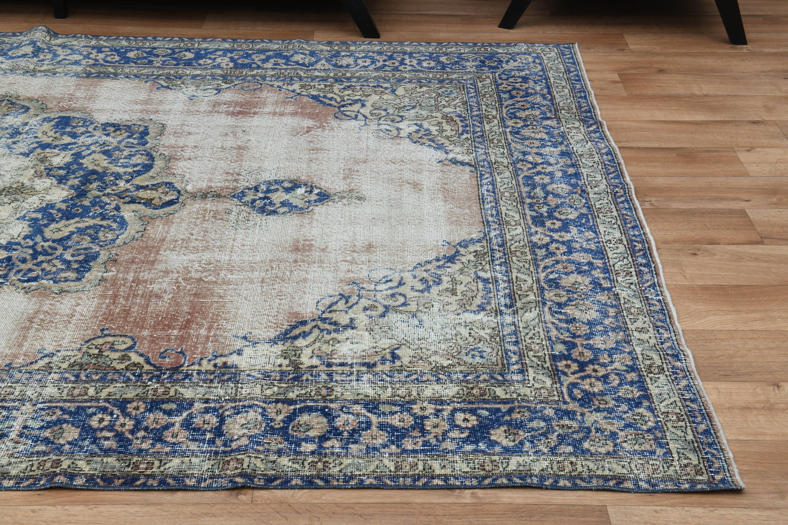 6'7x10'7 ft, PINK VINTAGE RUG - 7