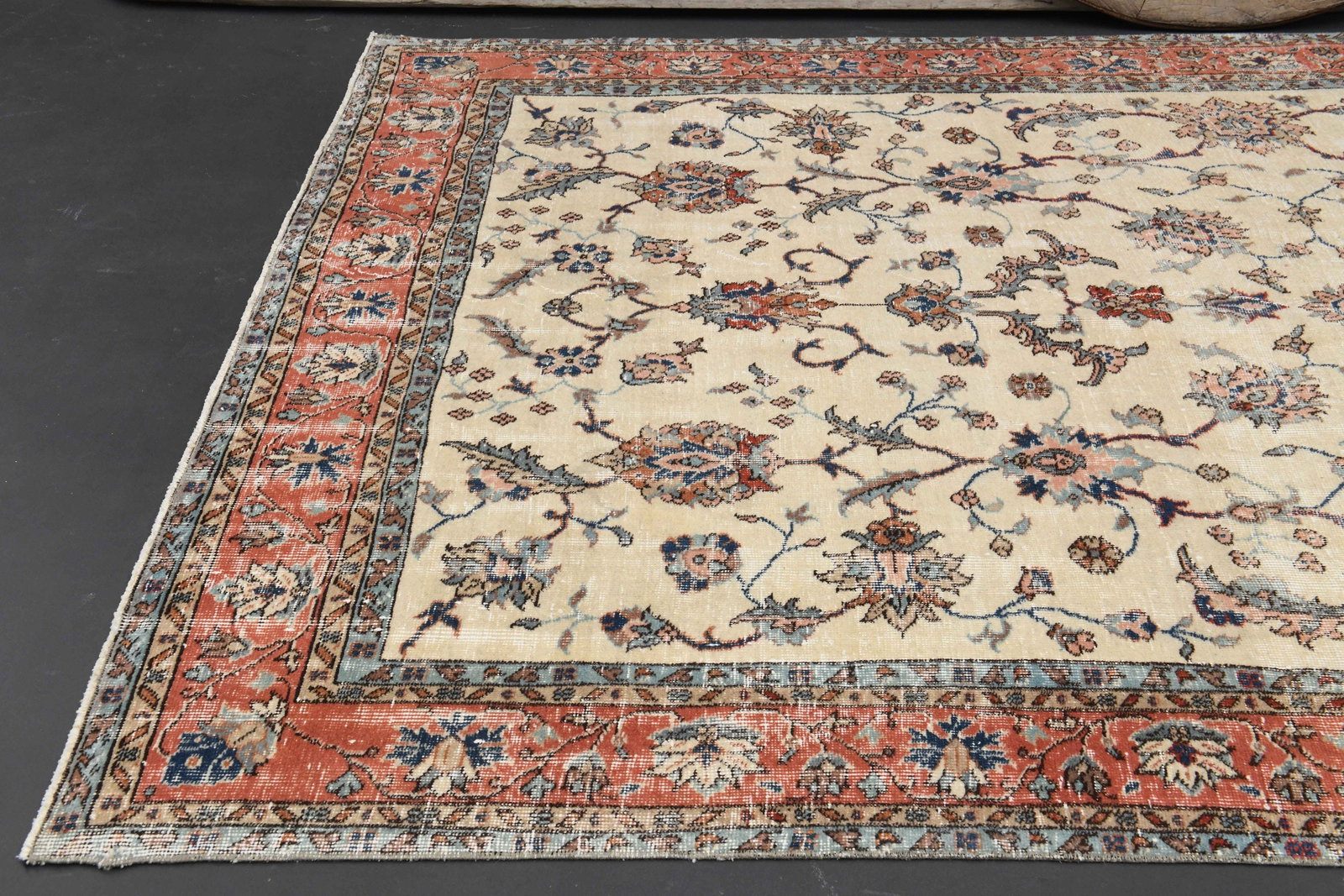 6.4x10.7 AESTHETIC VINTAGE Turkish OUSHAK Rug - 5