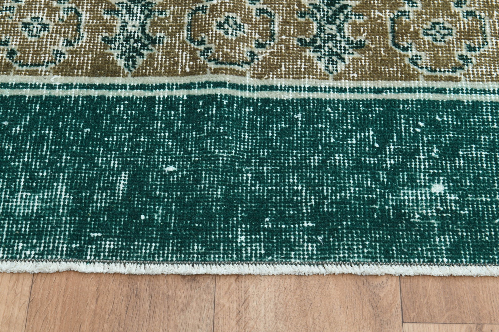 6'7x11.2, GREEN TURKISH RUG - 2