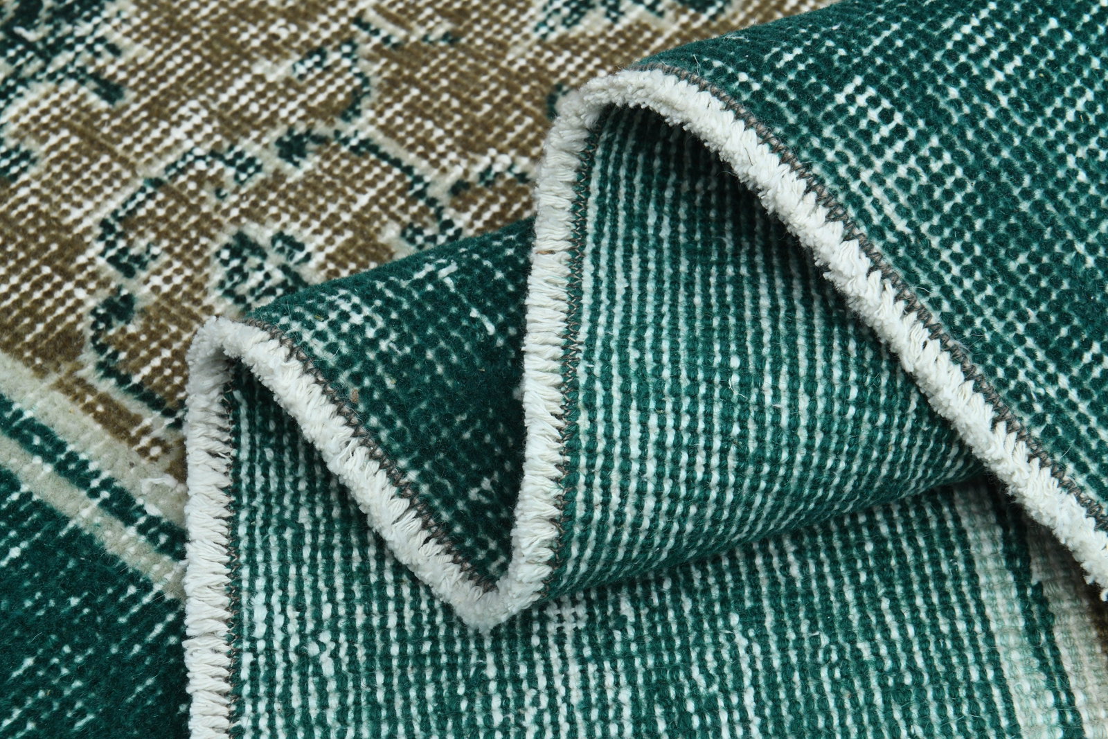 6'7x11.2, GREEN TURKISH RUG - 8