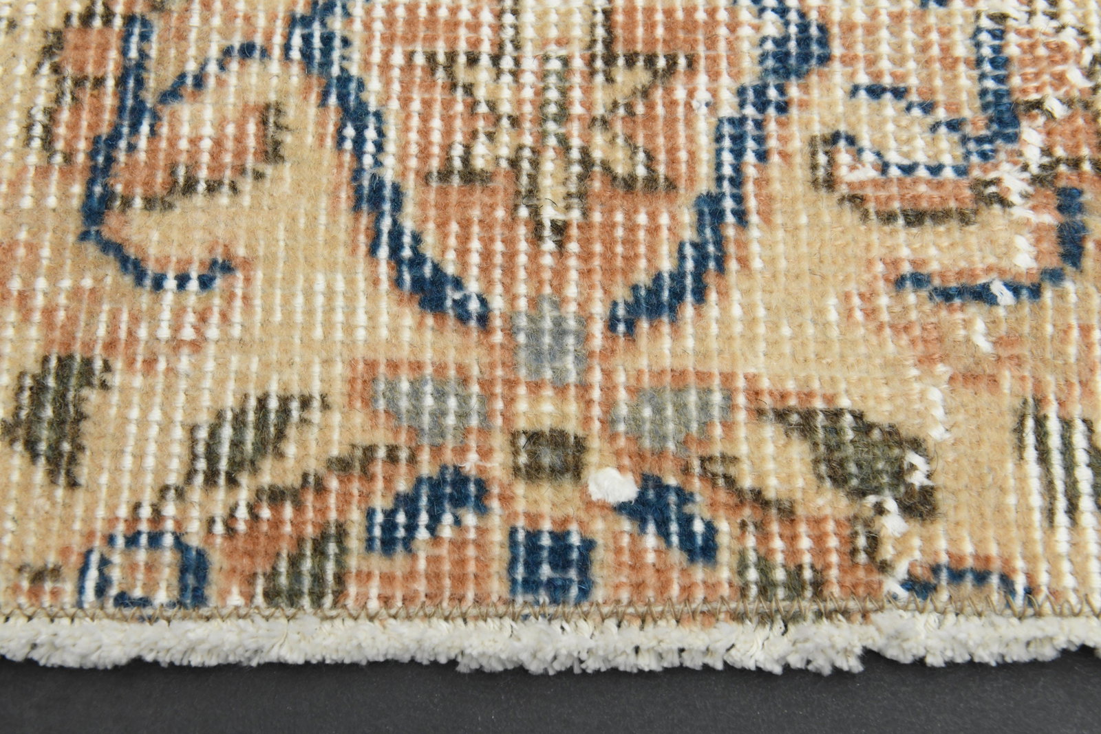 6'6x10'3 ft, FADED Orange Turkish Rug - 5