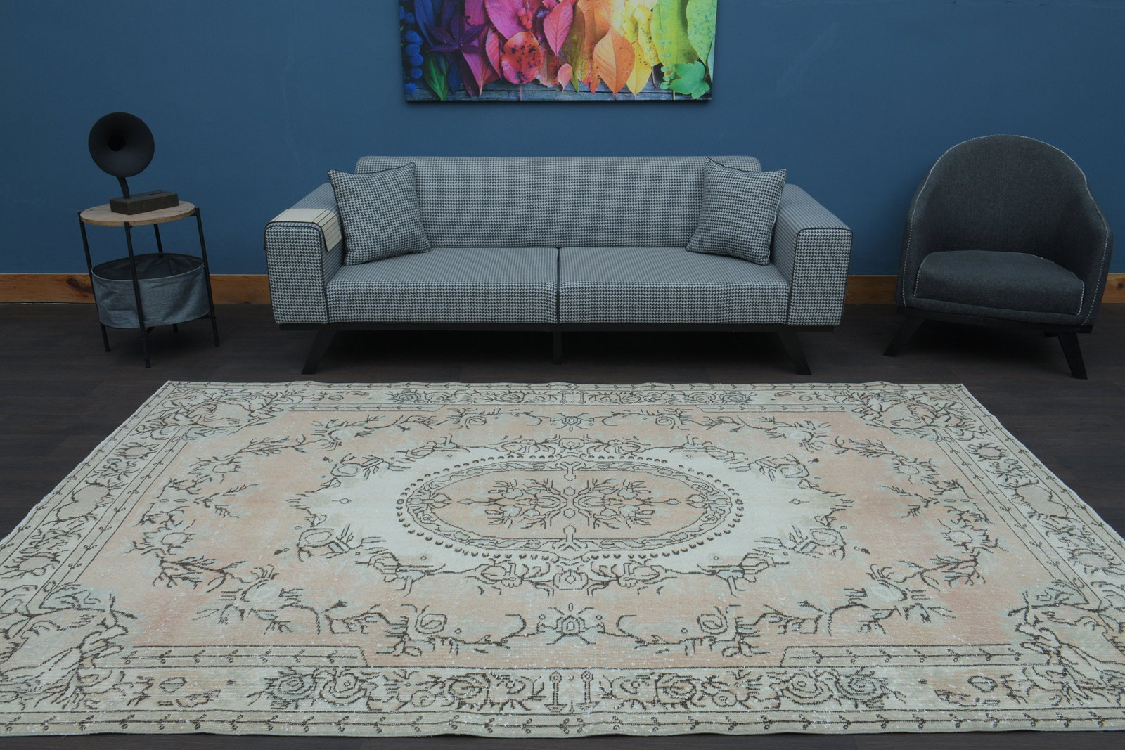 6x10 ft, VINTAGE Rug, TURKISH - 8