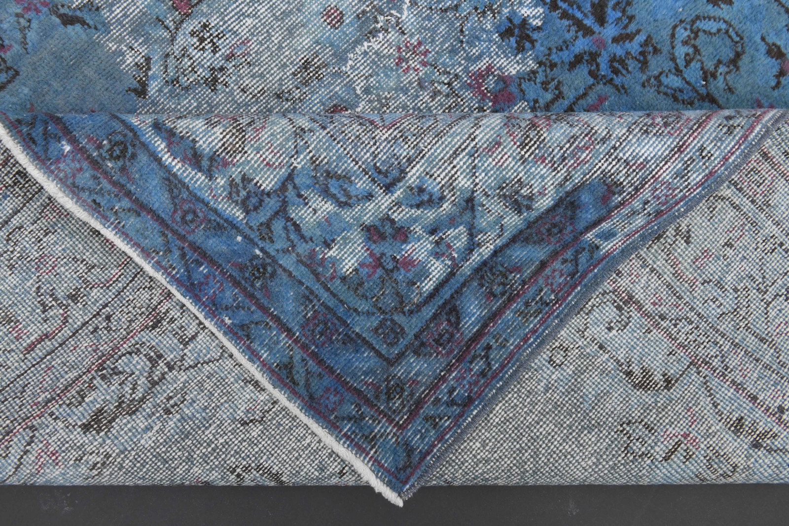5.9x10 TURKISH Rug, Blue Faded Distressed - 4