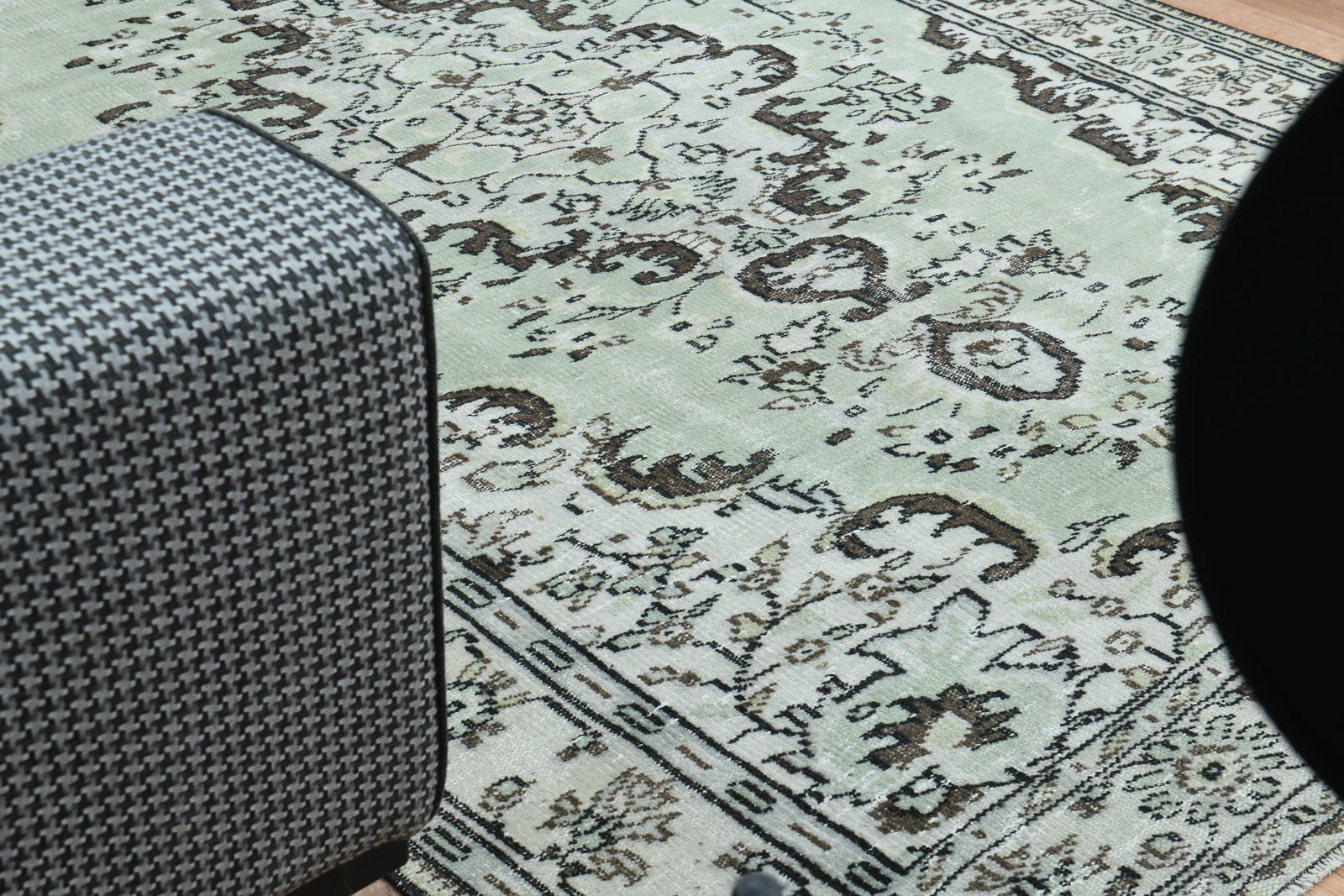 .9x8.8 ft, Turkish Rug, Green Beige Brown - 4