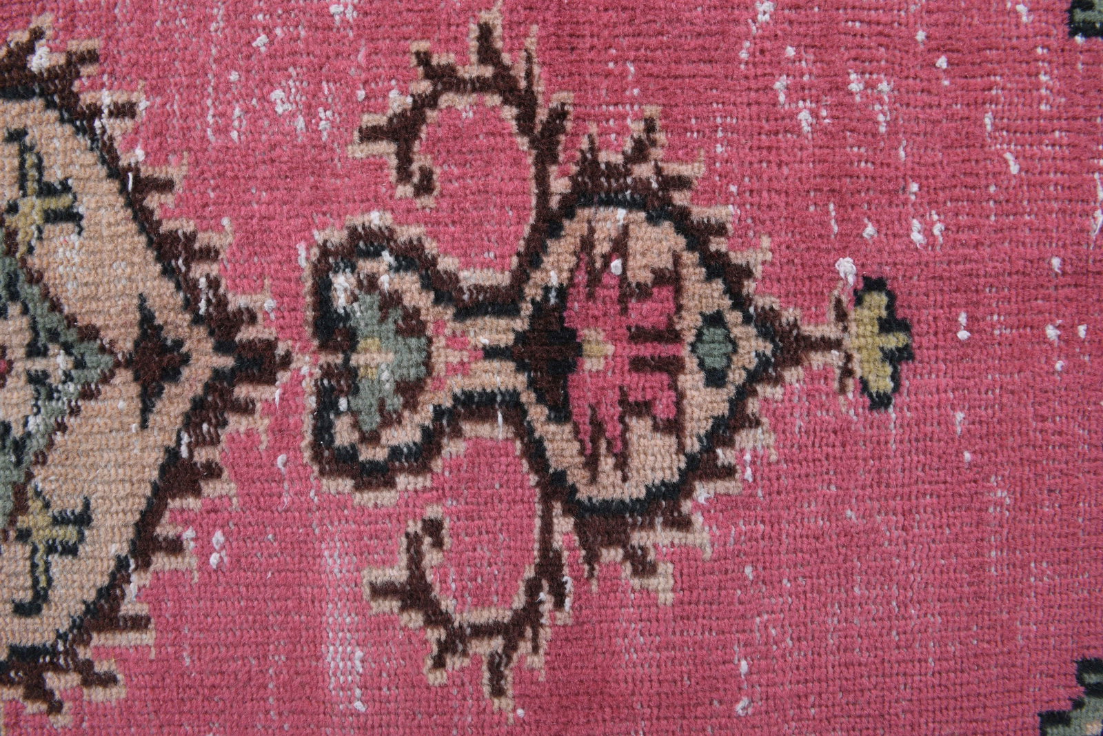5x9 Turkish Pink Rug, Oriental Vintage Area Rug - 8