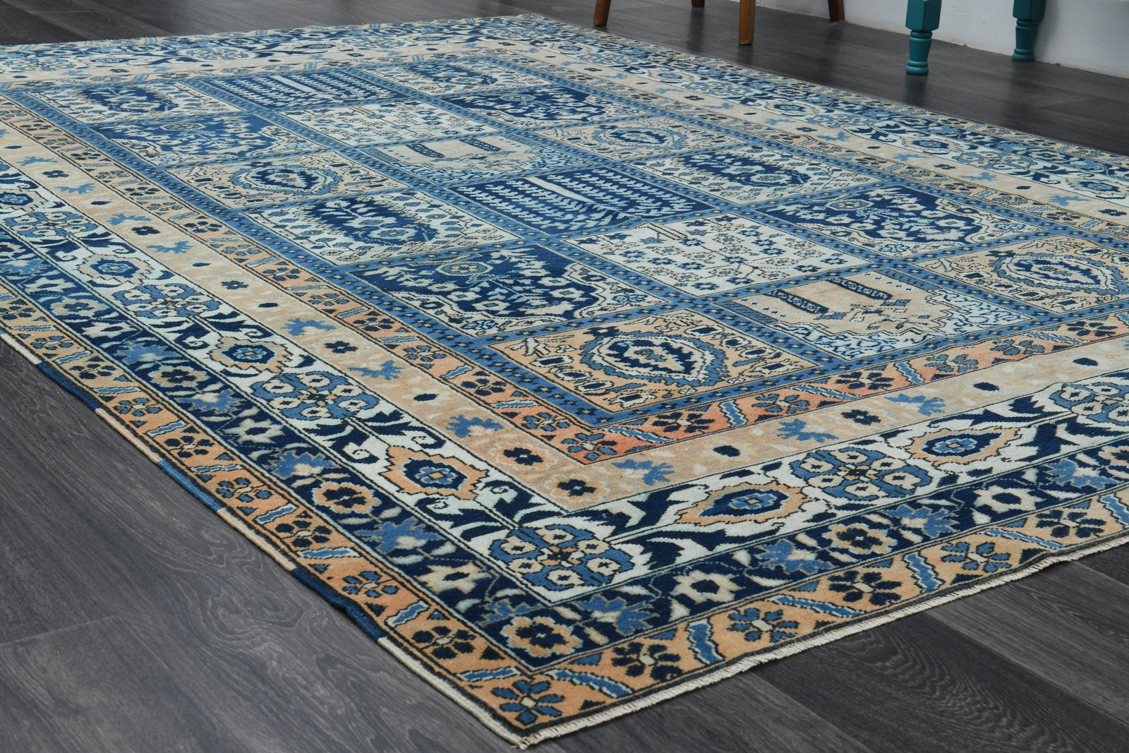 6.7x9.9 ft, TURKISH Rug, VINTAGE - 4
