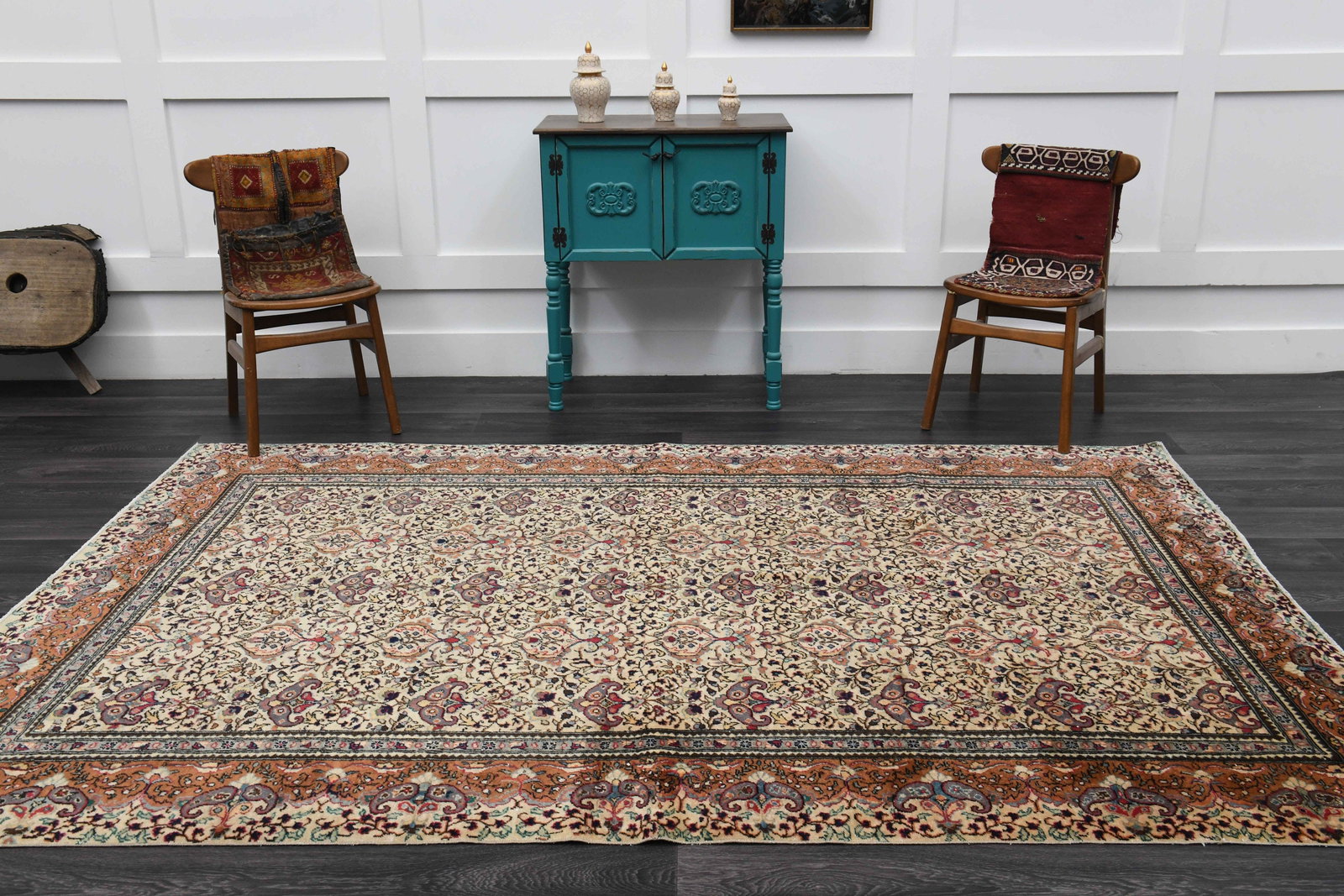 6.2x9.4 ft, TURKISH Rug, VINTAGE - 2