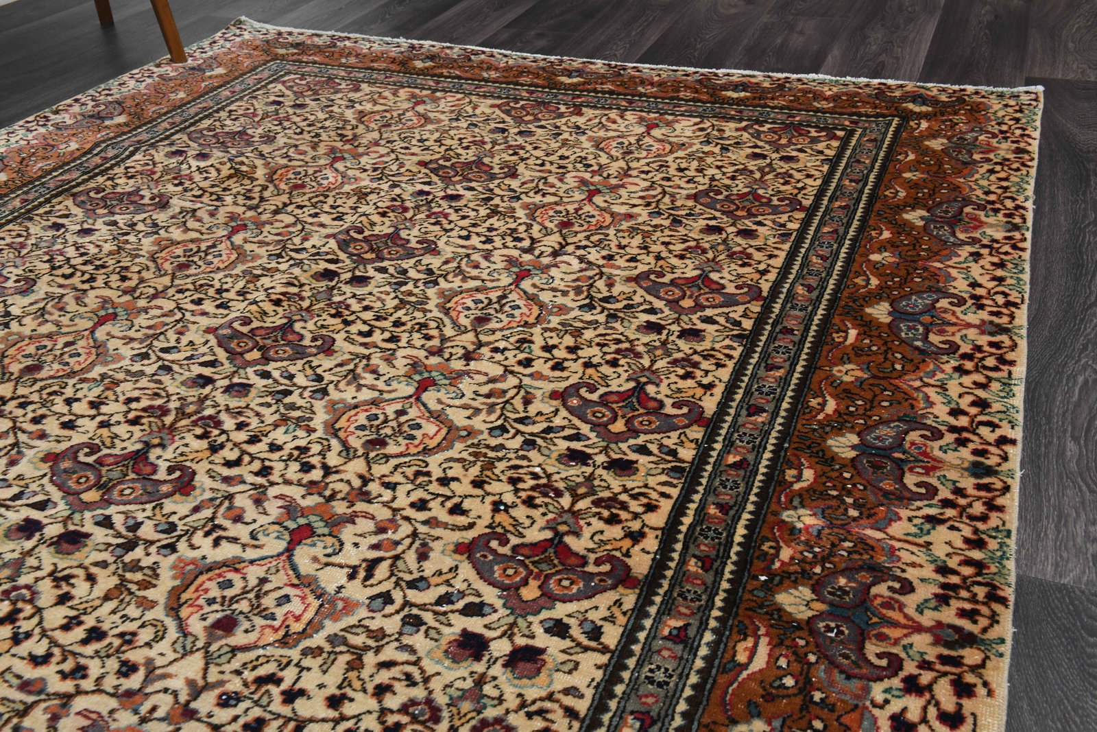 6.2x9.4 ft, TURKISH Rug, VINTAGE - 3