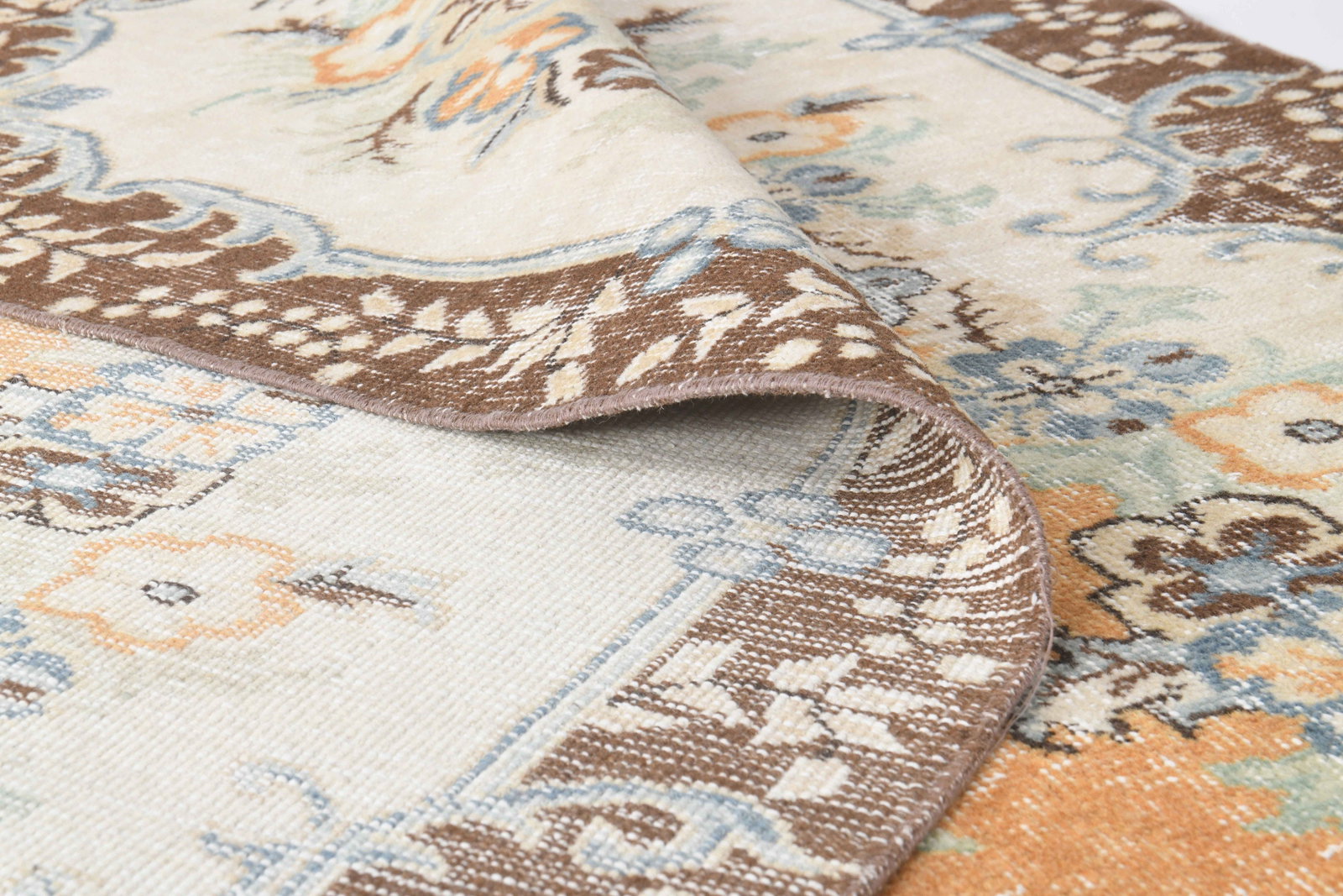 5.7x9.5 ft, TURKISH Rug, Oushak - 8