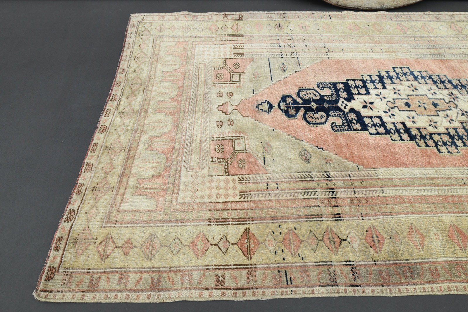 4x7.2 Turkish Rug, Pink Vintage Neutral Turkish - 6