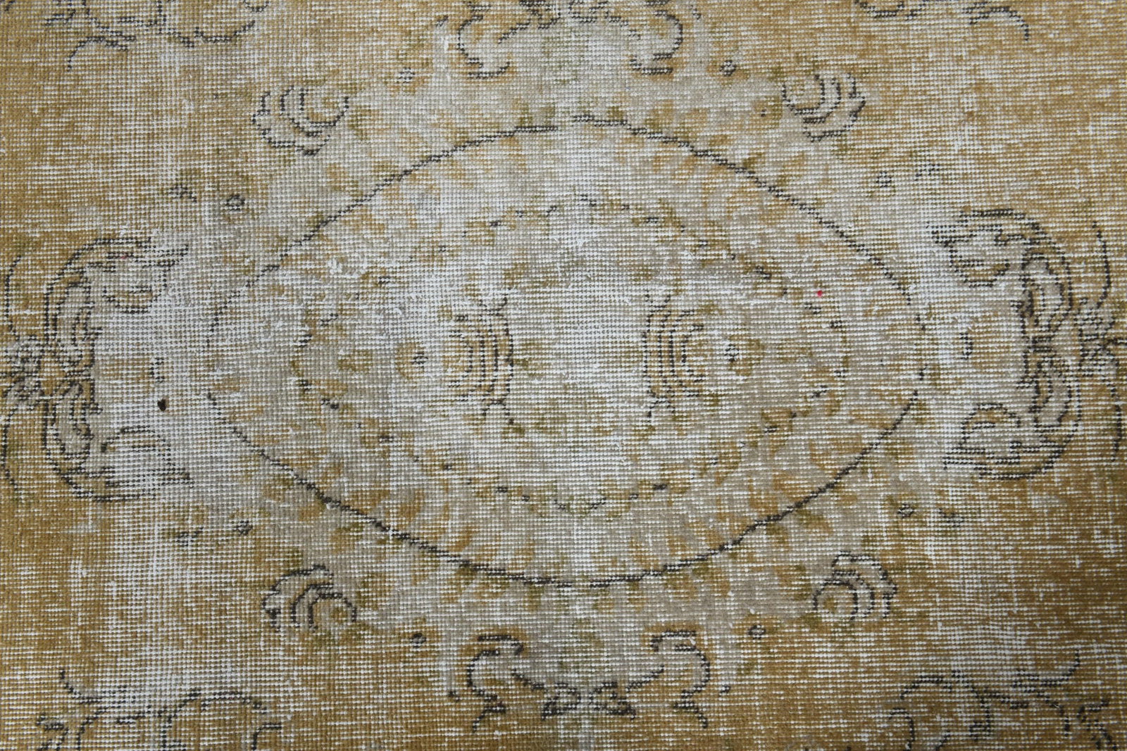 3'7x6'6 ft, ORANGE BEIGE RUG - 3