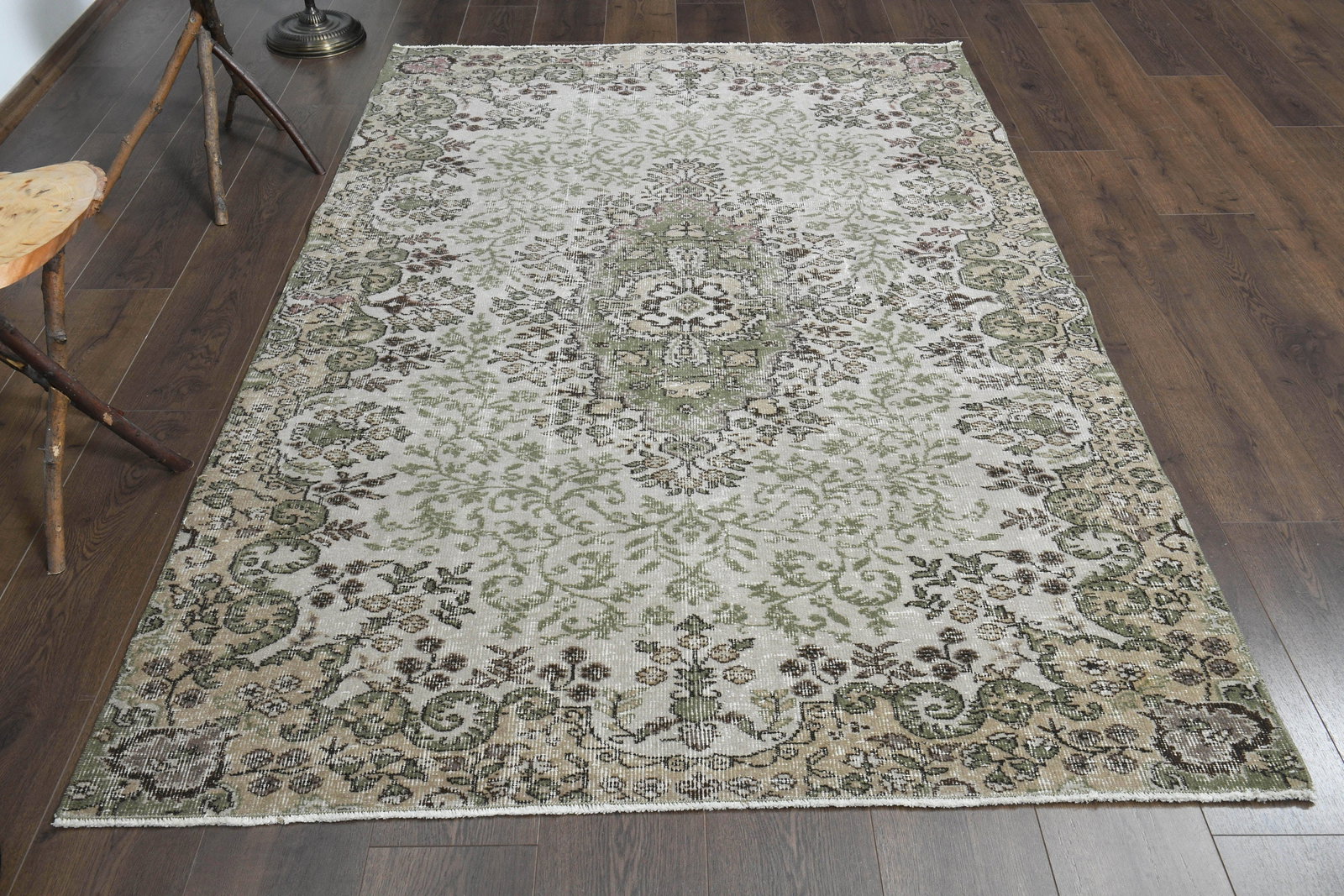4'8x7'6 ft, BEIGE MINIMALIST RUG - 3