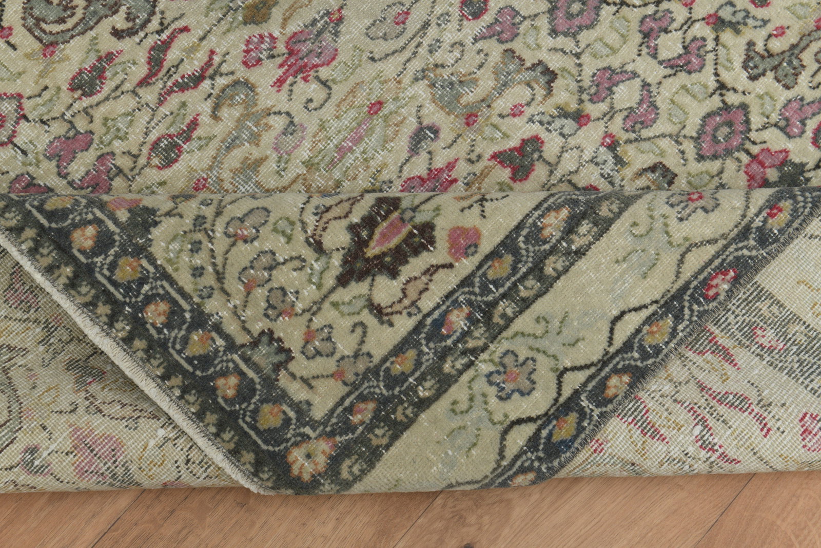 5x7 OUSHAK BEIGE Area Rug, Handmade - 3