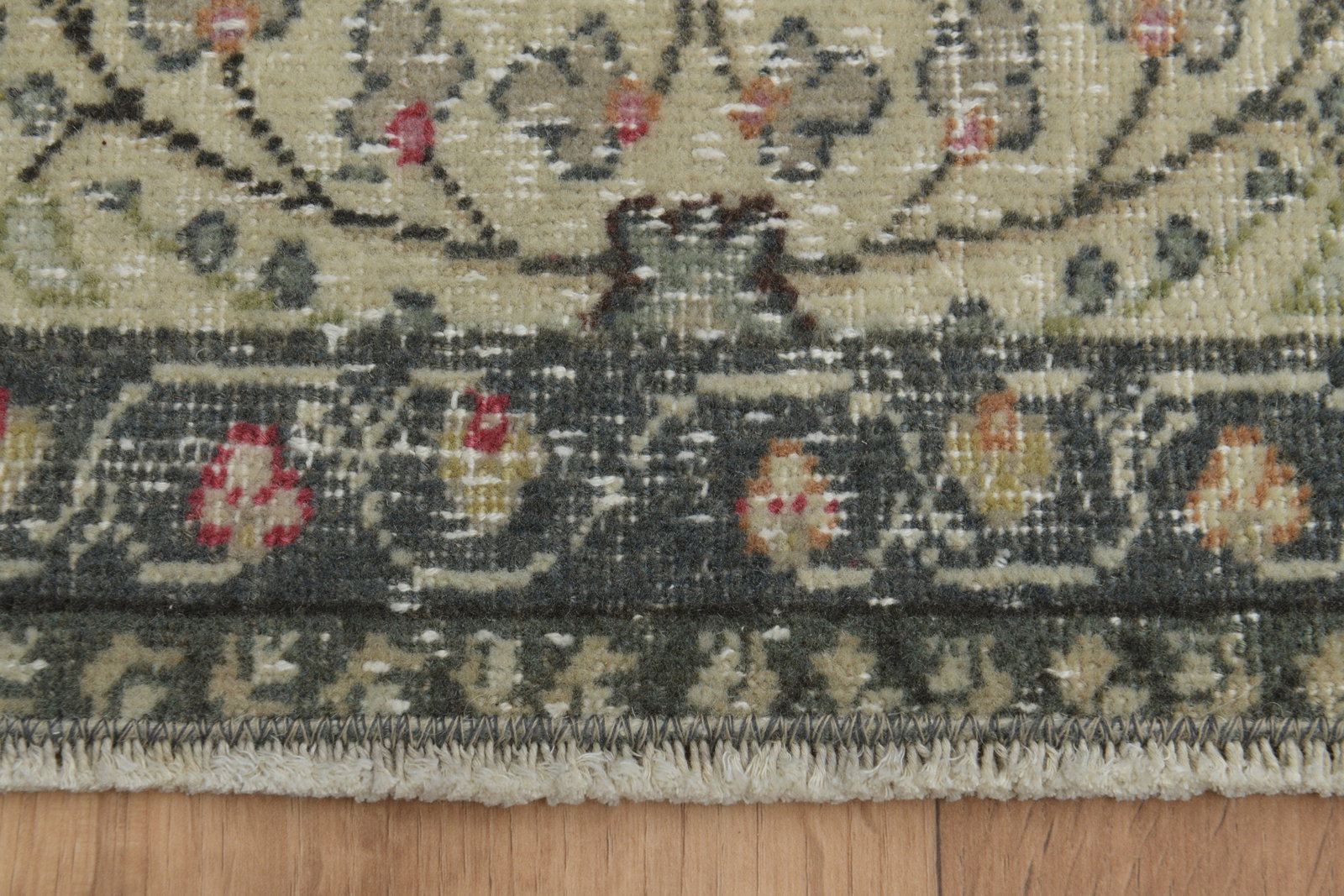 5x7 OUSHAK BEIGE Area Rug, Handmade - 5